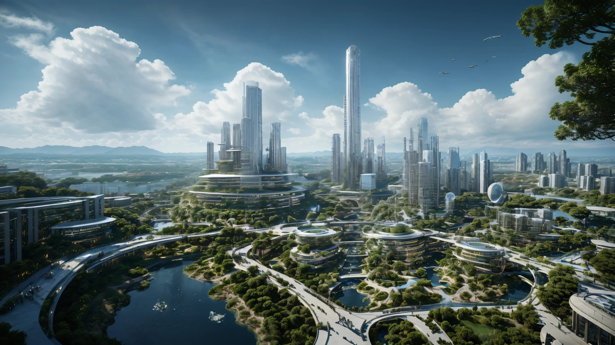 (Best quality,4K,8K,A high resolution,Masterpiece:1.2),Ultra-detailed,(Realistic,Photorealistic,photo-realistic:1.37),Futuristic floating city,Futuristic technology,Huge urban high-tech tablet platform,Airship,Floating in the sky,Futuristic city,Small airships around,High-tech hemispherical platform,Colorful lights,Advanced architecture,modernn architecture,skyscrapper,Access the cloud,Scenic beauty,view over city,Impressive design,Blend seamlessly with nature,energetic and vibrant atmosphere,Futuristic transportation system,Parking is suspended,Transparent path,Lush greenery,Sky gardens,cascading waterfalls,Magnificent skyline,reflections on the water,Sparkling river,Architectural innovation,futuristic skyscrapers,Transparent dome,The shape of the building is unusual,Elevated walkway,Impressive skyline,Glowing lights,Futuristic technology,Minimalist design,Scenic spots,Panoramic view,Cloud Piercing Tower,Vibrant colors,epic sunrise,epic sunset,Dazzling light display,magical ambiance,The future city,Urban Utopia,LuxuryLifestyle,Innovative energy,sustainable development,Smart city technology,Advanced infrastructure,Tranquil atmosphere,Nature and technology live in harmony,Awesome cityscape,Unprecedented urban planning,Architecture connects seamlessly with nature,High-tech metropolis,A cutting-edge engineering marvel,The future of urban living,Visionary architectural concept,Energy-efficient buildings,Harmony with the environment,A city floating above the clouds,Utopian dreams become reality,The possibilities are endless,State-of-the-art transportation network,Green energy integration,Innovative materials,Impressive holographic display,Advanced communication system,Breathtaking aerial view,Quiet and peaceful environment,Modernist aesthetics,Ethereal beauty