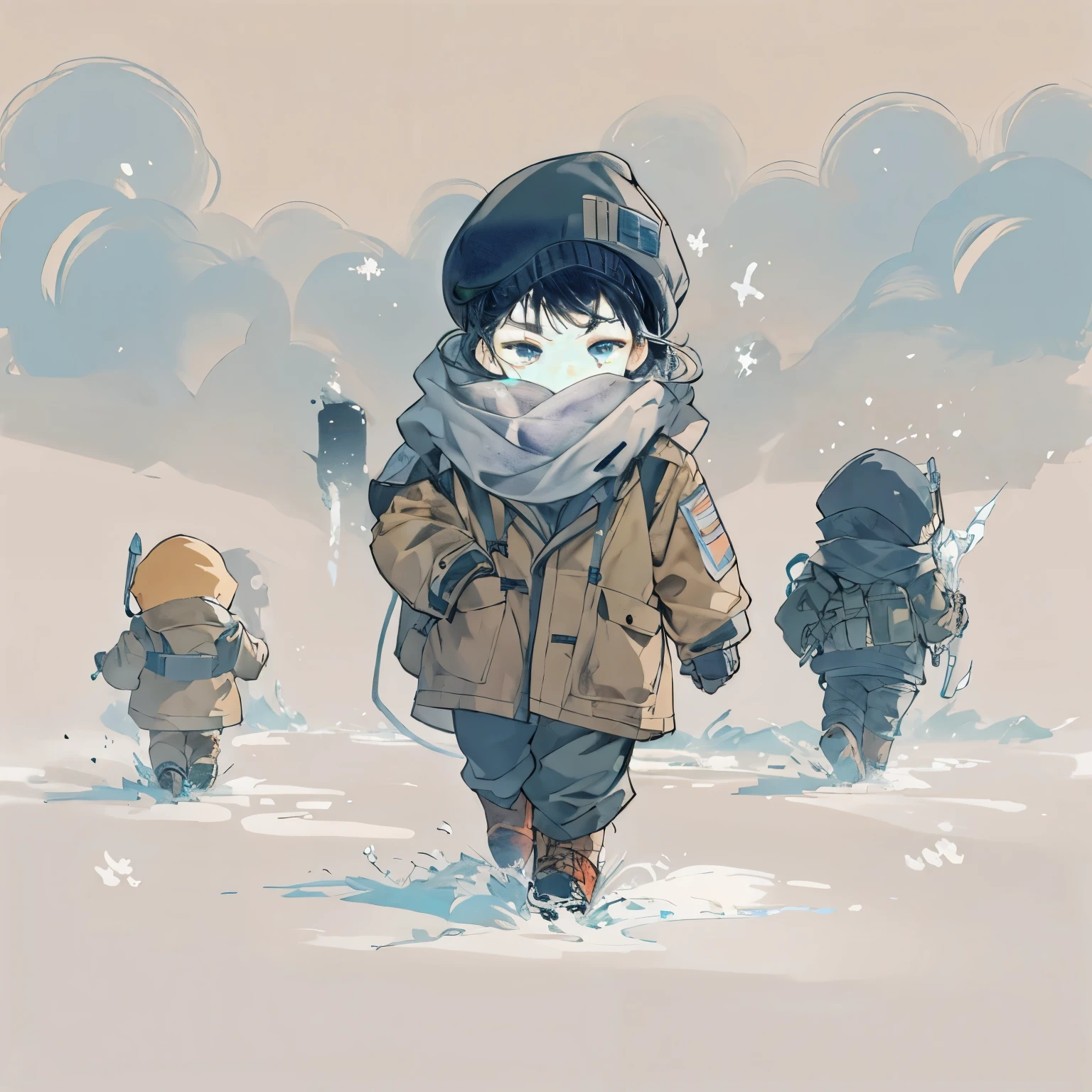 male,cold,individual,Simple picture