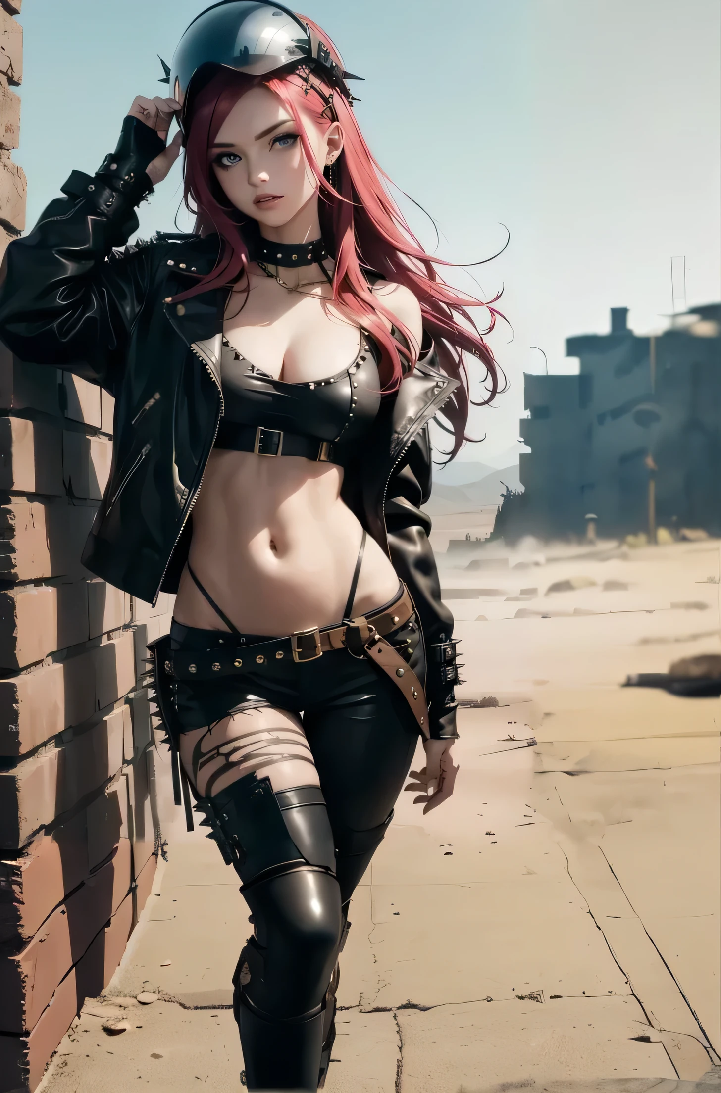 Una mujer con un traje de cuero posando para una foto, Chica seductora anime, mujer chica anime ciberpunk, chica anime ciberpunk, hermosa y seductora mujer anime, chica anime atractiva, erza scarlet as a real person, female personaje animado, personaje animado, seductive dark fantasy cyberpunk, pelirroja mujer cyberpunk, female action anime girl, obra de arte al estilo de guweiz, estilo anime