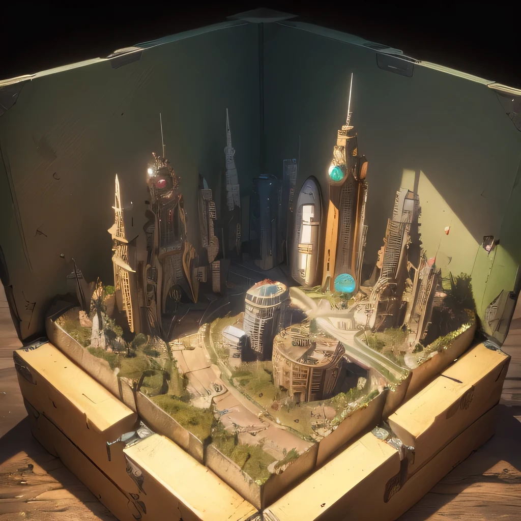 3598年Mars realistic model, (split ends, original photo, best quality, masterpiece:1.4),Steampunk Cyberpunk 6820 City,(CyberpunkMars light:1.3), Mars (related to land),(in a small nature box:1.3),Isometric, small nature, landscape on foundation,landscape,