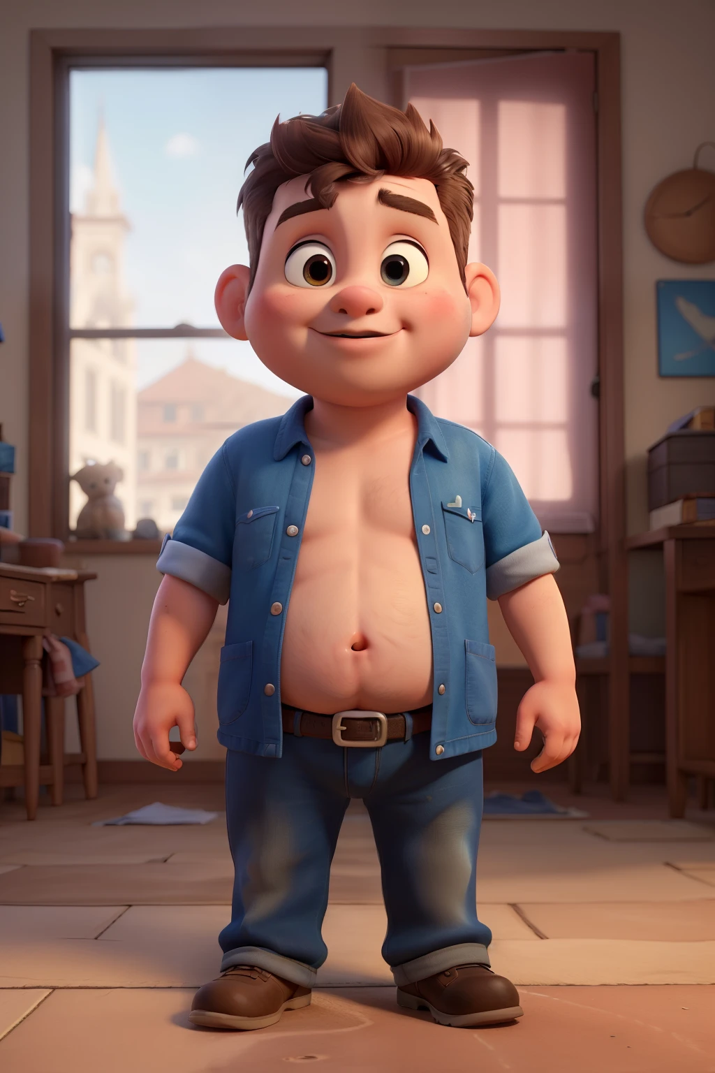 ((best quality)), ((masterpiece)), (detailed), perfect face, cartoon 3D, two chubby boys, no clothes on, big cock, two chubby boys fucking