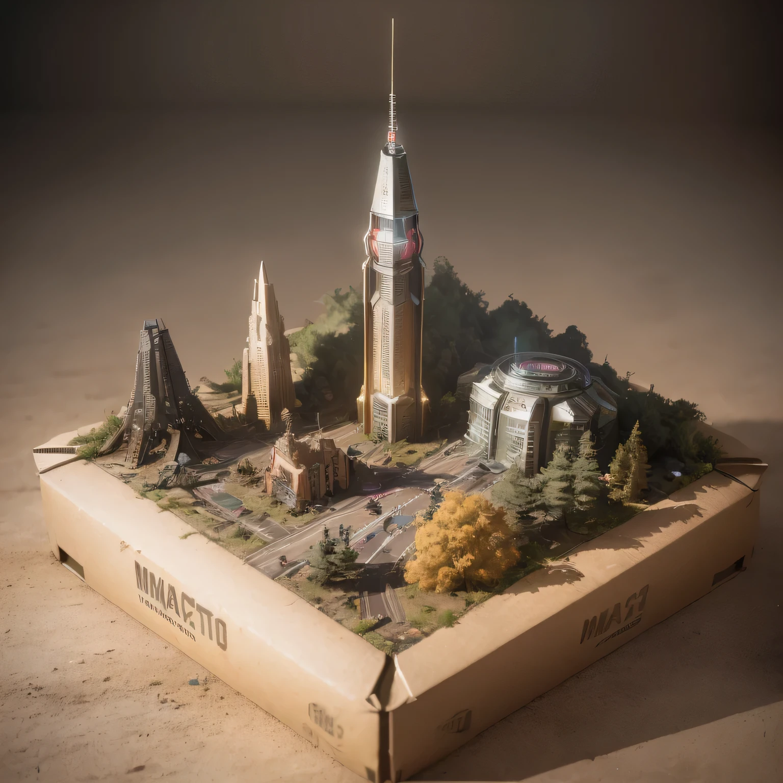 3598年Mars realistic model, (split ends, original photo, best quality, masterpiece:1.4),Steampunk Cyberpunk 6820 City,(CyberpunkMars light:1.3), Mars (related to land),(in a small nature box:1.3),Isometric, small nature, landscape on foundation,landscape,