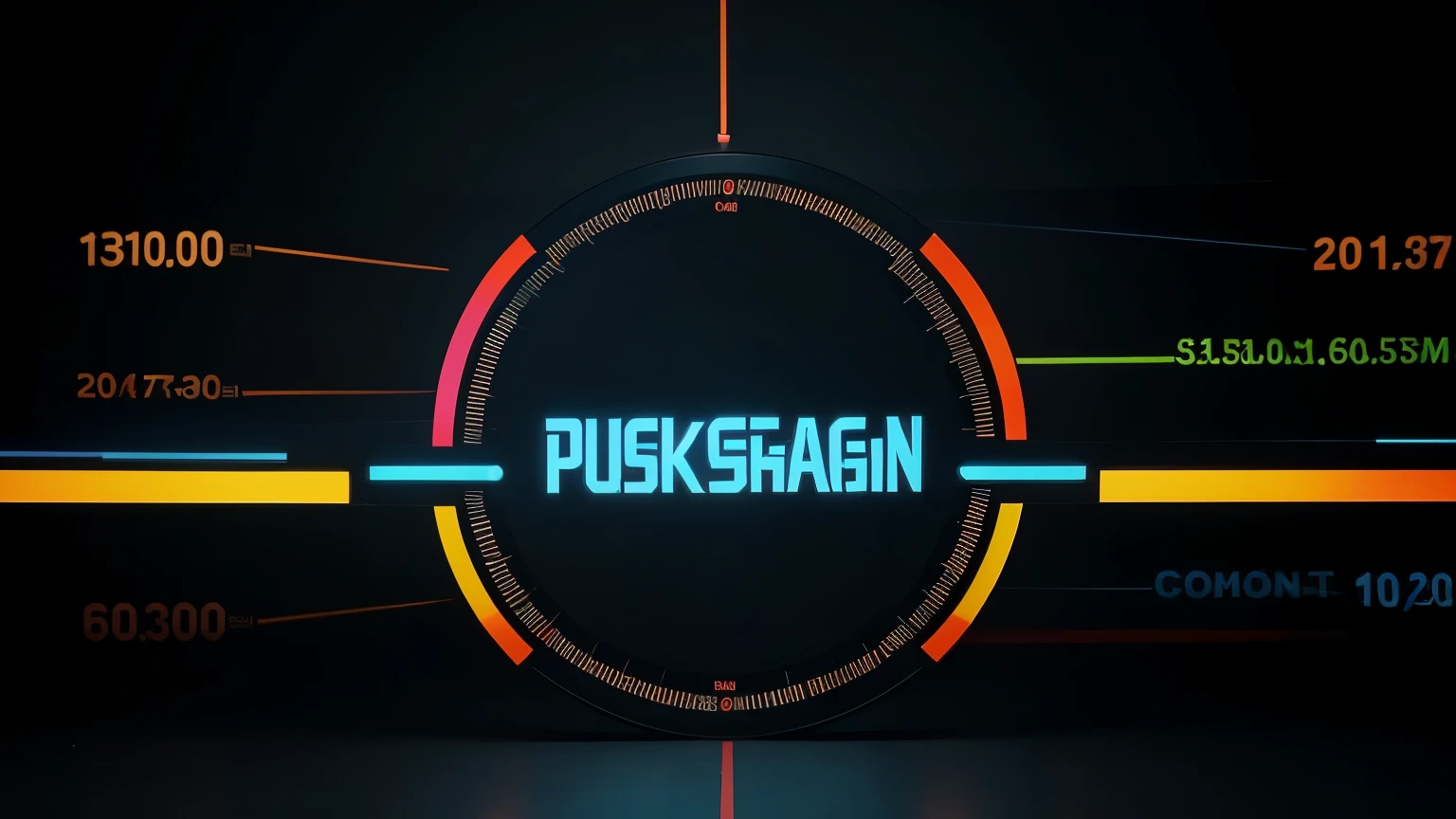 Background with bold colors, a background that represents a screen of trades operating on stock exchanges, with the word ((Pulsegain)) centered in the middle