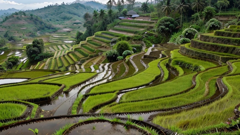 Jatiluwih Rice Terraces an Unesco world Heritage.. beautiful scenery and rice paddy