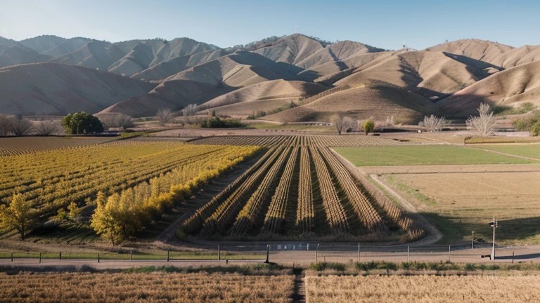 Apricot trees, orchards, Dense almond orchard, Hundred acres of orchard, Plum Apricot Orchard in Wuxiang County, Changzhi, agriculture, ray tracing, cinematic lighting, chiaroscuro, panorama, 135mm, f/4.0, Ultra-Wide Angle, bloom, UHD, high details, best quality, high quality, highres, 1080P, 16k