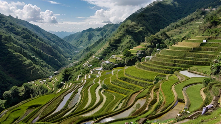 Rice Terraces With Breathtaking Panorama View, Banaue, Philippines