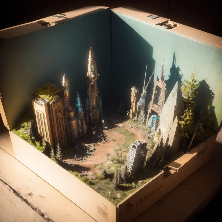 3598年Mars realistic model, (split ends, original photo, best quality, masterpiece:1.4),Steampunk Cyberpunk 6820 City,(CyberpunkMars light:1.3), Mars (related to land),(in a small nature box:1.3),Isometric, small nature, landscape on foundation,landscape,