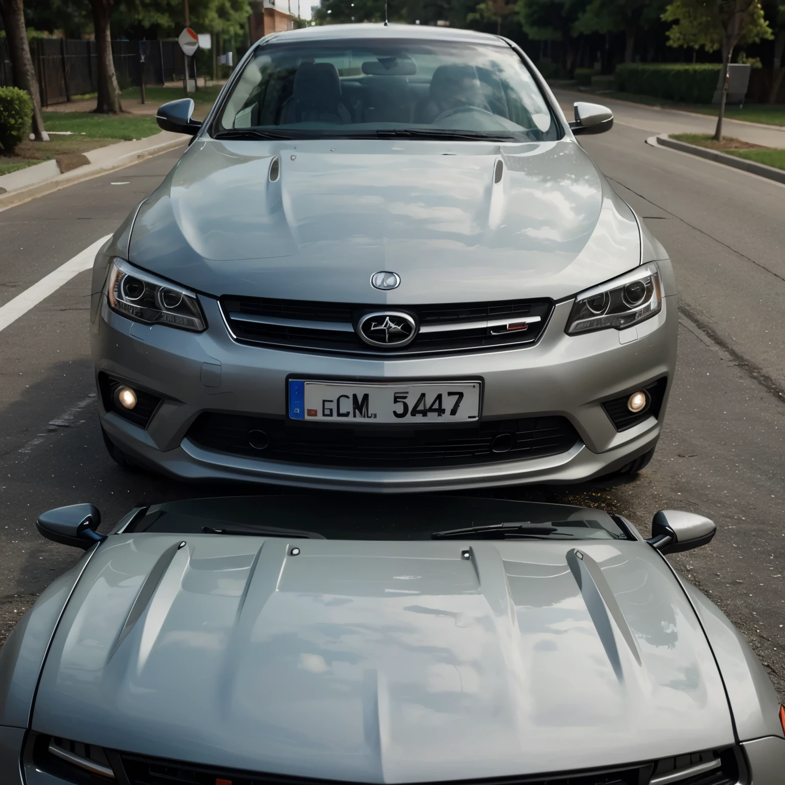 I would like to ask for a graphic of a car hood