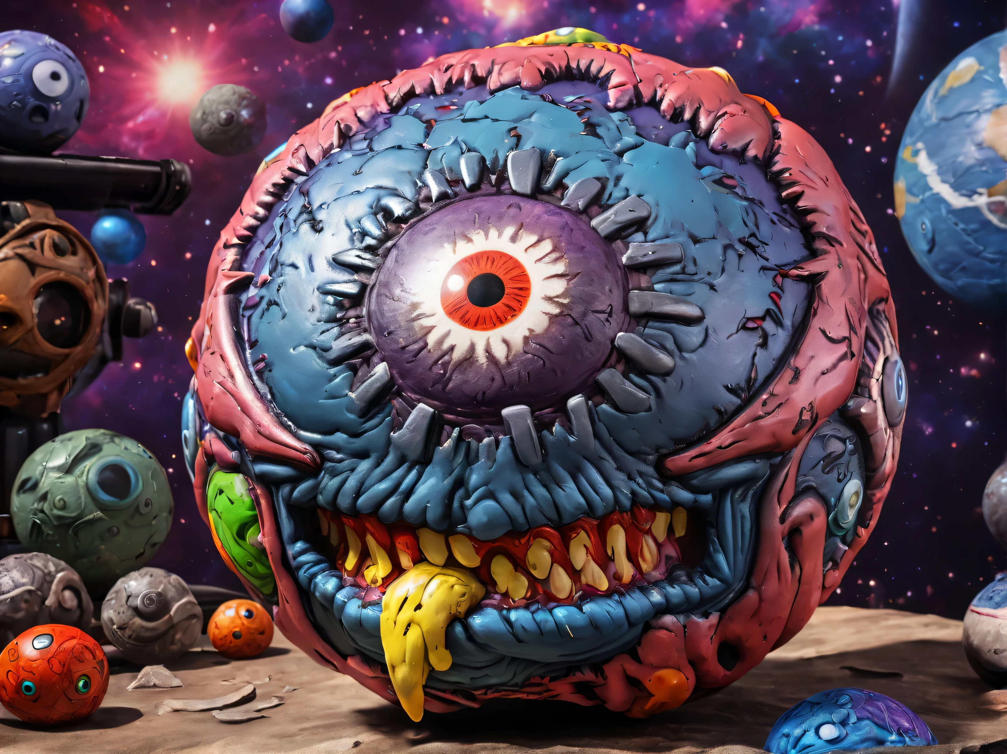 madball cosmic asteroid eyeball ballz dc-universe background high saturation highres detailed