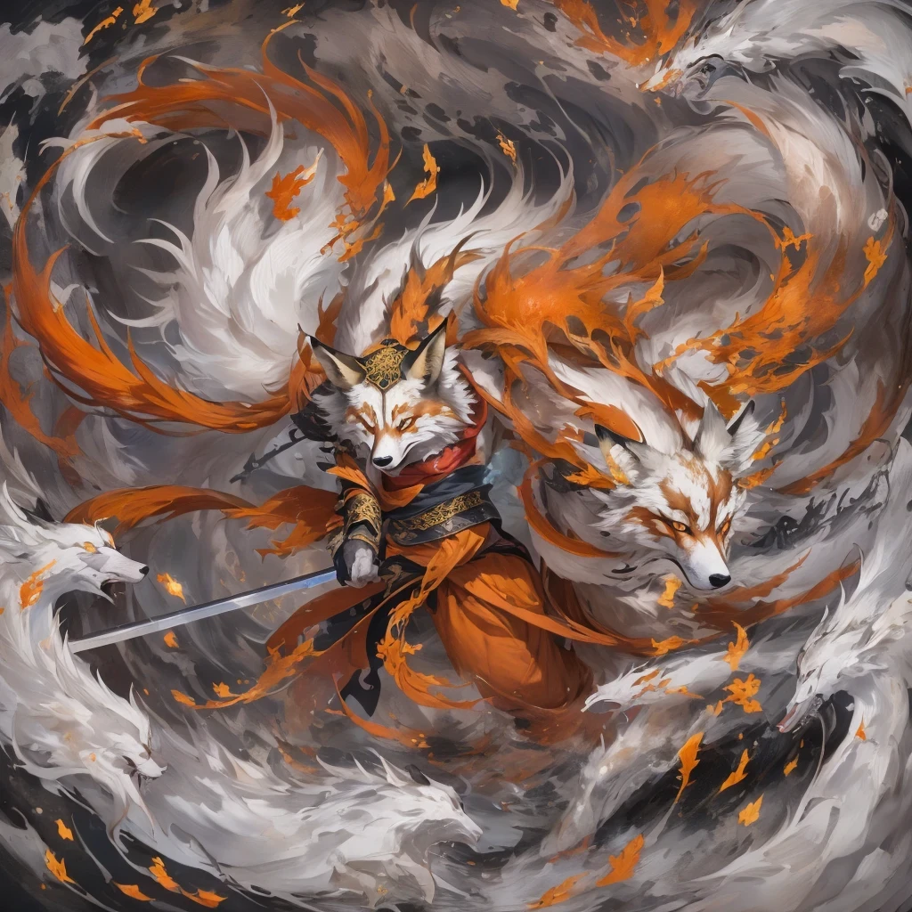 Nine-tailed fox 32k,red and white仙魔界, Chance encounter with Liu Hanshu, He saw his old self in him, Decided to accept him as a disciple, teach him how to protect himself, But because of the hidden star map, Phoenix and the Liu family、Jade Sword Sect builds relationships, Beginning with the death of Liu Hanshu, Qin Yu embarked on the road of confrontation with powerful enemies, work hard, make yourself stronger, Stick to your core path of justice, (nine-tailed fox)eyes full of anger,red and whitenine-tailed fox握緊了拳頭,dash forward,Give the opponent a fatal blow,full body lesbian,Full body nine-tailed fox male mage 32k(傑作canyon超HD)Phoenix(canyon)climb the streets, explosion scene(nine-tailed fox), (dragon), nine-tailed fox憤怒的戰鬥姿態, looking at the ground, batik linen headscarf, 中國red and white圖案長袖服裝, canyonred and whitenine-tailed fox(abstract acrylic splash:1.2)red and white(realistically:1.4),black hair,flour fluttering,rainbow background, high resolution, detail, RAW photos, Sharp Re, Nikon D850 film photo by Jefferies Lee 4 Kodak Portra 400 camera F1.6 guns, colorful, Ultra-realistic and vivid textures, dramatic lighting, Unreal Engine Art Station Trend, Sinest 800,red and white飄逸的霧氣,(((叢林canyon)))The injured line up in the street(OK)climb the streets,Movie Master Instant Image Quality(masterpiece,HD,Ultra high quality,32k) (linen batik scarf), fighting stance, looking at the ground, Linen bandana, 中國nine-tailed fox圖案長袖服裝, 早上的nine-tailed fox(Abstract gouache splash:1.2), dark clouds lightning background,sprinkling