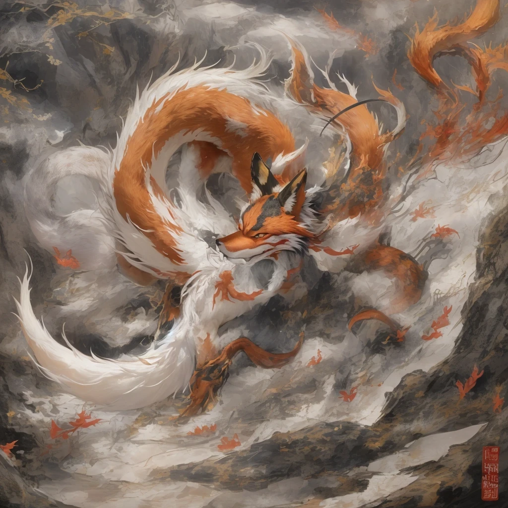 Nine-tailed fox 32k,red and white仙魔界, Chance encounter with Liu Hanshu, He saw his old self in him, Decided to accept him as a disciple, teach him how to protect himself, But because of the hidden star map, Phoenix and the Liu family、Jade Sword Sect builds relationships, Beginning with the death of Liu Hanshu, Qin Yu embarked on the road of confrontation with powerful enemies, work hard, make yourself stronger, Stick to your core path of justice, (nine-tailed fox)eyes full of anger,red and whitenine-tailed fox握緊了拳頭,dash forward,Give the opponent a fatal blow,full body lesbian,Full body nine-tailed fox male mage 32k(傑作canyon超HD)Phoenix(canyon)climb the streets, explosion scene(nine-tailed fox), (dragon), nine-tailed fox憤怒的戰鬥姿態, looking at the ground, batik linen headscarf, 中國red and white圖案長袖服裝, canyonred and whitenine-tailed fox(abstract acrylic splash:1.2)red and white(realistically:1.4),black hair,flour fluttering,rainbow background, high resolution, detail, RAW photos, Sharp Re, Nikon D850 film photo by Jefferies Lee 4 Kodak Portra 400 camera F1.6 guns, colorful, Ultra-realistic and vivid textures, dramatic lighting, Unreal Engine Art Station Trend, Sinest 800,red and white飄逸的霧氣,(((叢林canyon)))The injured line up in the street(OK)climb the streets,Movie Master Instant Image Quality(masterpiece,HD,Ultra high quality,32k) (linen batik scarf), fighting stance, looking at the ground, Linen bandana, 中國nine-tailed fox圖案長袖服裝, 早上的nine-tailed fox(Abstract gouache splash:1.2), dark clouds lightning background,sprinkling