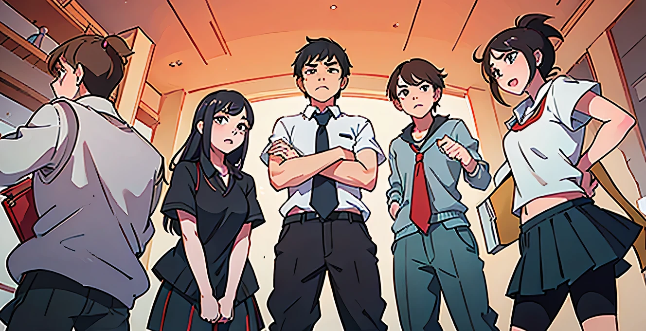 Secondary students image angry students face expression secondart student