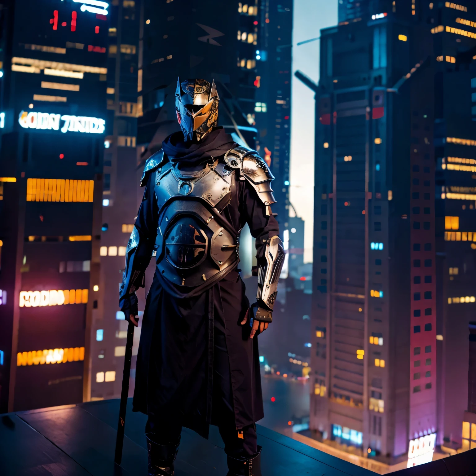 Odin Knight, standing at Skyscrapper.