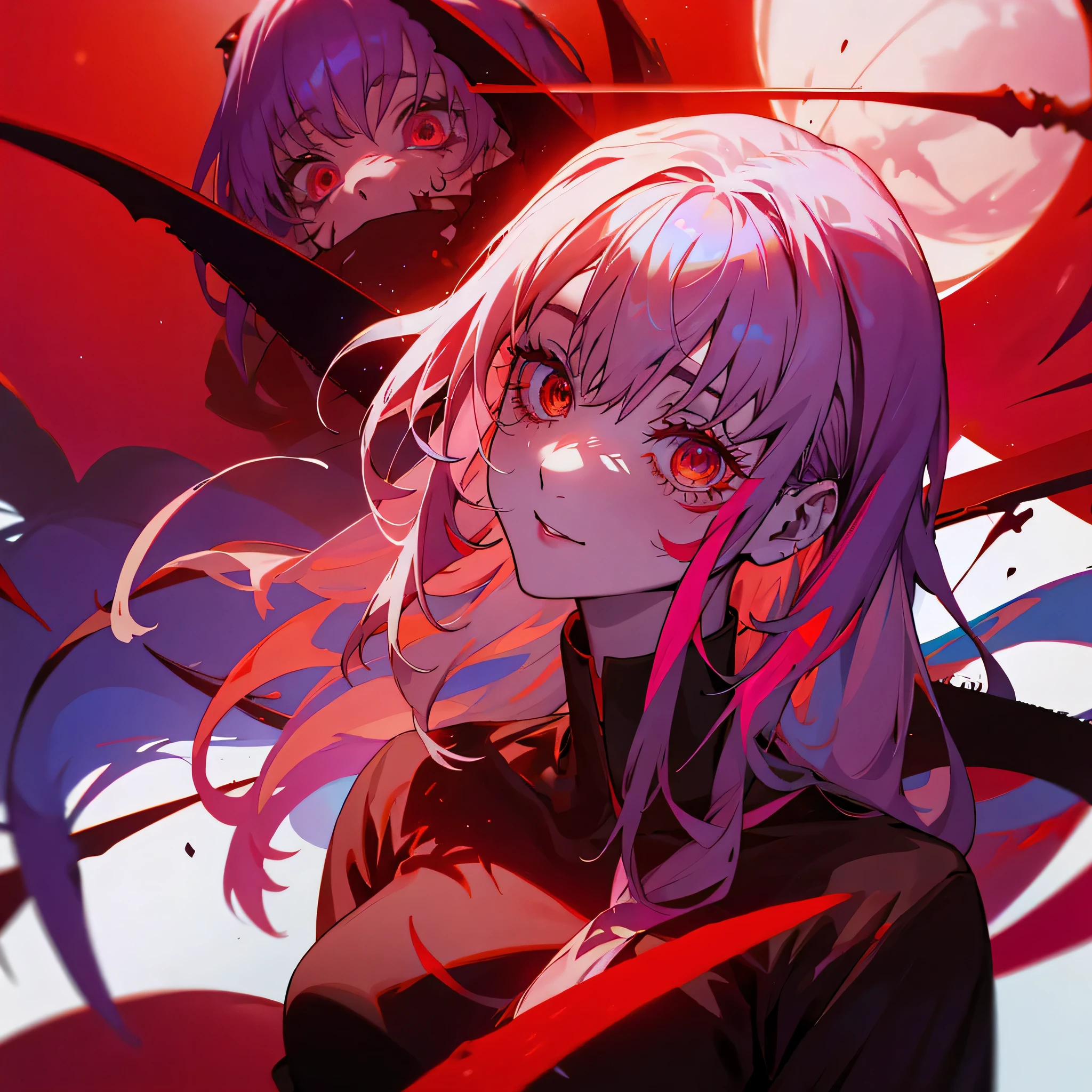 Chica de anime con cuernos y una corona en la cabeza, Gapmoe Yandere Grimdark, con ojos rojos brillantes, Chica de anime demonio, Chica de anime Gothic Maiden, con ojos rojos brillantes, Retrato Gapmoe Yandere Grimdark, Chica monstruo de anime, Mejor fondo de pantalla de Anime 4K Konachan, Derretido, chica vampiro, Arte Zerochan, El vampiro