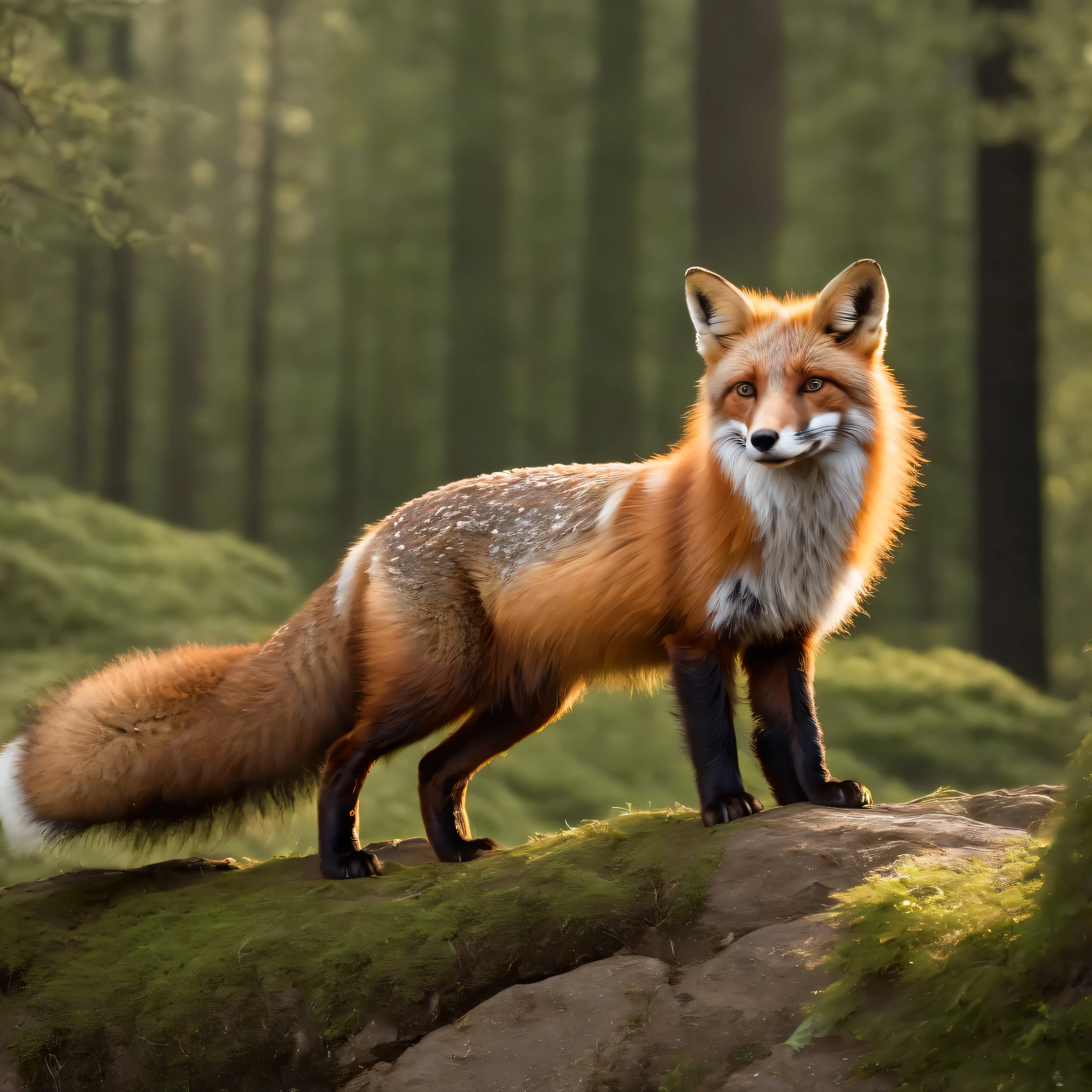 Beautiful fox, cunning, fox children,Best quality,ultra detailed,Realistic,Strange creatures,animal,Mythological creatures,unique features,creepy atmosphere,dynamic pose,Colorful patterns,sharp claws,Mysterious eyes,Twisting limbs,fantastic landscape,dark and moody lighting,Majestic presence,impressive scale,dense foliage,ethereal glowing,Enchanted forest,Otherworldly Textures,curious spectators,hidden secrets,Magic aura,Come out of the shadows,Incredible action,fairy,Creative interpretation,an unforgettable work of art,Bright colors,Realistic details,Exquisite craft,Let your imagination run wild,Unpredictable shapes,limitless possibilities,fantastic beasts,Mesmerizing composition,The pinnacle of art,Stunning masterpiece, bears scratch their backs