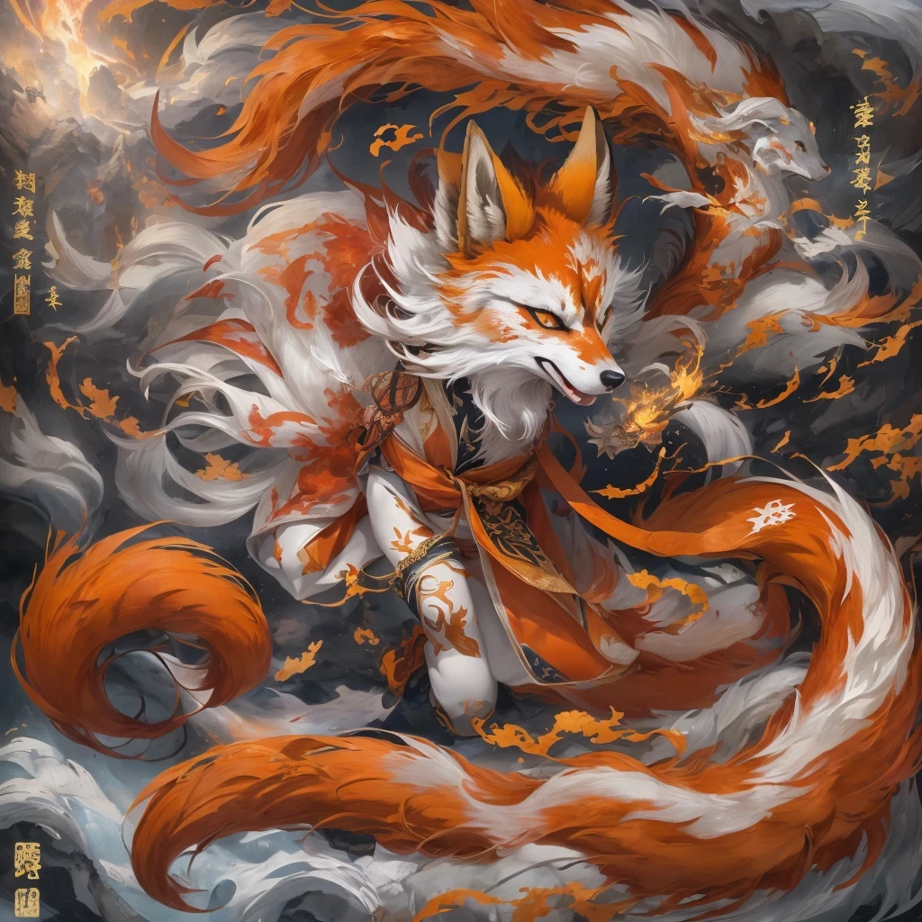Nine-tailed fox 32k，red and white仙魔界, Chance encounter with Liu Hanshu, He saw his old self in him, Decided to accept him as a disciple, teach him how to protect himself, But because of the hidden star map, Phoenix and the Liu family、Jade Sword Sect builds relationships, Beginning with the death of Liu Hanshu, Qin Yu embarked on the road of confrontation with powerful enemies, work hard, make yourself stronger, Stick to your core path of justice, （nine-tailed fox）eyes full of anger，red and whitenine-tailed fox握緊了拳頭，dash forward，Give the opponent a fatal blow，full body lesbian，Full body nine-tailed fox male mage 32k（傑作canyon超HD）Phoenix（canyon）climb the streets， explosion scene（nine-tailed fox）， （dragon）， nine-tailed fox憤怒的戰鬥姿態， looking at the ground， batik linen headscarf， 中國red and white圖案長袖服裝， canyonred and whitenine-tailed fox（abstract acrylic splash：1.2）red and white（realistically：1.4），black hair，flour fluttering，rainbow background， high resolution， detail， RAW photos， Sharp Re， Nikon D850 film photo by Jefferies Lee 4 Kodak Portra 400 camera F1.6 guns, colorful, Ultra-realistic and vivid textures, dramatic lighting, Unreal Engine Art Station Trend, Sinest 800，red and white飄逸的霧氣,（（（叢林canyon）））The injured line up in the street（OK）climb the streets，Movie Master Instant Image Quality（masterpiece，HD，Ultra high quality，32k） （linen batik scarf）， fighting stance， looking at the ground， Linen bandana， 中國nine-tailed fox圖案長袖服裝， 早上的nine-tailed fox（Abstract gouache splash：1.2）， dark clouds lightning background，sprinkling