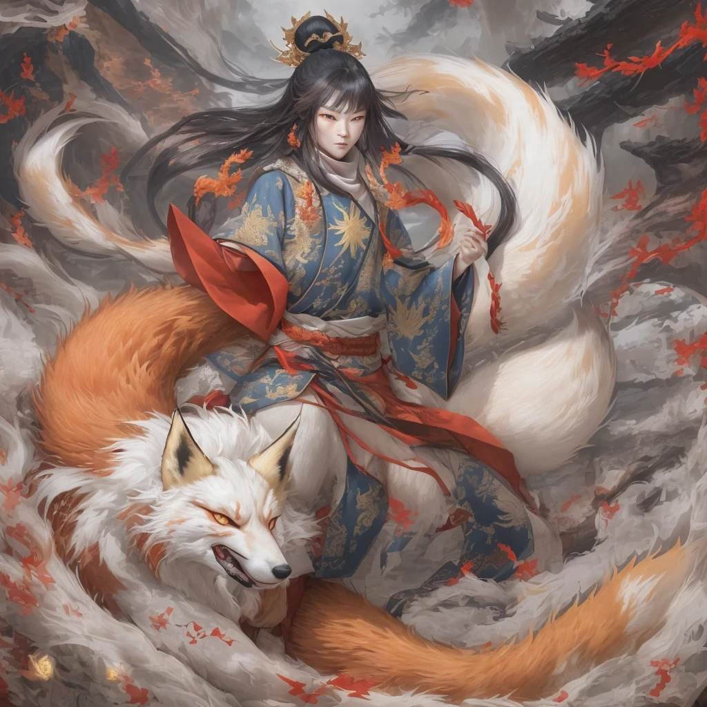 Nine-tailed fox 32k,red and white仙魔界, Chance encounter with Liu Hanshu, He saw his old self in him, Decided to accept him as a disciple, teach him how to protect himself, But because of the hidden star map, Phoenix and the Liu family、Jade Sword Sect builds relationships, Beginning with the death of Liu Hanshu, Qin Yu embarked on the road of confrontation with powerful enemies, work hard, make yourself stronger, Stick to your core path of justice, (nine-tailed fox)eyes full of anger,red and whitenine-tailed fox握緊了拳頭,dash forward,Give the opponent a fatal blow,full body lesbian,Full body nine-tailed fox male mage 32k(傑作canyon超HD)Phoenix(canyon)climb the streets, explosion scene(nine-tailed fox), (dragon), nine-tailed fox憤怒的戰鬥姿態, looking at the ground, batik linen headscarf, 中國red and white圖案長袖服裝, canyonred and whitenine-tailed fox(abstract acrylic splash:1.2)red and white(realistically:1.4),black hair,flour fluttering,rainbow background, high resolution, detail, RAW photos, Sharp Re, Nikon D850 film photo by Jefferies Lee 4 Kodak Portra 400 camera F1.6 guns, colorful, Ultra-realistic and vivid textures, dramatic lighting, Unreal Engine Art Station Trend, Sinest 800,red and white飄逸的霧氣,(((叢林canyon)))The injured line up in the street(OK)climb the streets,Movie Master Instant Image Quality(masterpiece,HD,Ultra high quality,32k) (linen batik scarf), fighting stance, looking at the ground, Linen bandana, 中國nine-tailed fox圖案長袖服裝, 早上的nine-tailed fox(Abstract gouache splash:1.2), dark clouds lightning background,sprinkling