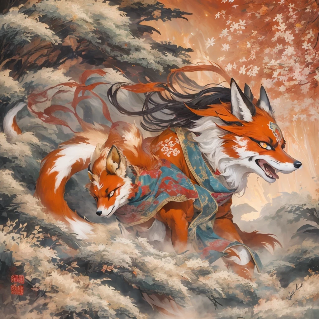 Nine-tailed fox 32k,red and white仙魔界, Chance encounter with Liu Hanshu, He saw his old self in him, Decided to accept him as a disciple, teach him how to protect himself, But because of the hidden star map, Phoenix and the Liu family、Jade Sword Sect builds relationships, Beginning with the death of Liu Hanshu, Qin Yu embarked on the road of confrontation with powerful enemies, work hard, make yourself stronger, Stick to your core path of justice, (nine-tailed fox)eyes full of anger,red and whitenine-tailed fox握緊了拳頭,dash forward,Give the opponent a fatal blow,full body lesbian,Full body nine-tailed fox male mage 32k(傑作canyon超HD)Phoenix(canyon)climb the streets, explosion scene(nine-tailed fox), (dragon), nine-tailed fox憤怒的戰鬥姿態, looking at the ground, batik linen headscarf, 中國red and white圖案長袖服裝, canyonred and whitenine-tailed fox(abstract acrylic splash:1.2)red and white(realistically:1.4),black hair,flour fluttering,rainbow background, high resolution, detail, RAW photos, Sharp Re, Nikon D850 film photo by Jefferies Lee 4 Kodak Portra 400 camera F1.6 guns, colorful, Ultra-realistic and vivid textures, dramatic lighting, Unreal Engine Art Station Trend, Sinest 800,red and white飄逸的霧氣,(((叢林canyon)))The injured line up in the street(OK)climb the streets,Movie Master Instant Image Quality(masterpiece,HD,Ultra high quality,32k) (linen batik scarf), fighting stance, looking at the ground, Linen bandana, 中國nine-tailed fox圖案長袖服裝, 早上的nine-tailed fox(Abstract gouache splash:1.2), dark clouds lightning background,sprinkling