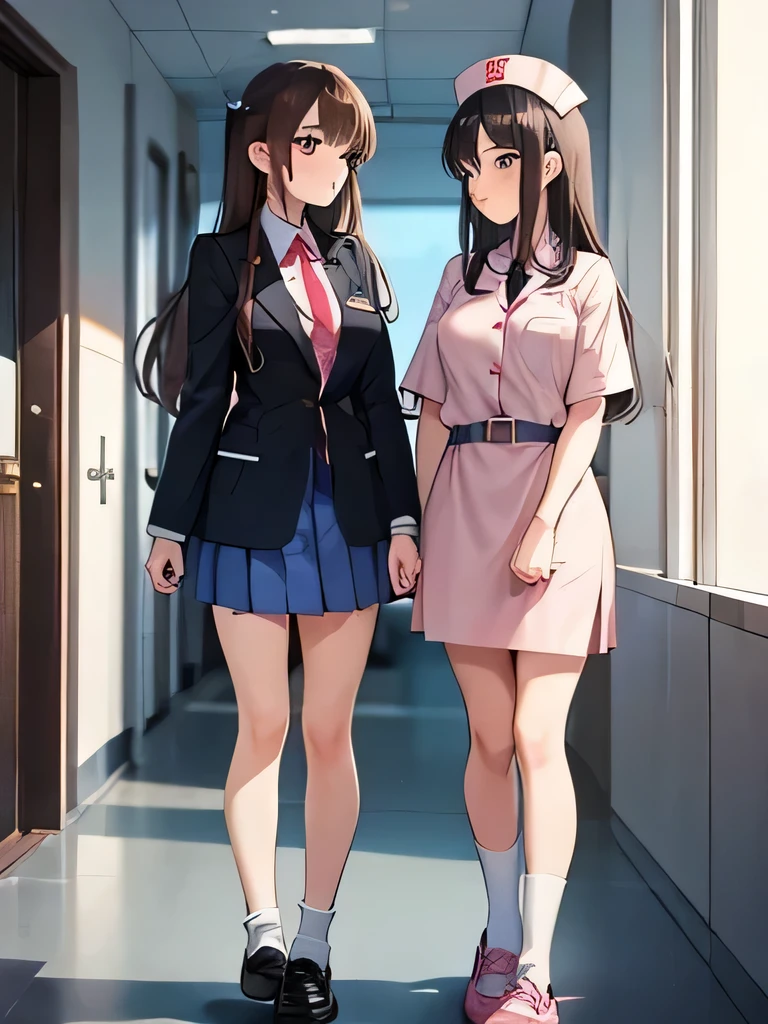 wear a skirt。