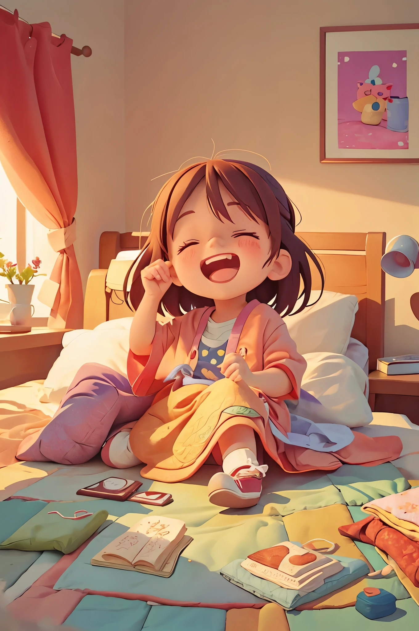 Redraw as，Quilt，bed，