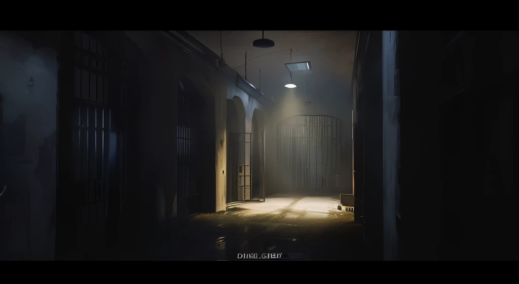 there is a dark hallway with a light shining through the window, dramatic lighting. concept art, gloomy cinematic lighting, photorealistic dark concept art, dramatic lighting render, detailed textures and lighting, detailed lighting and textures, cinematic atmospheric lighting, cinematic gritty lighting, unreal engine render concept art, detailed atmospheric and gritty, james gurney cinematic lighting, atmospheric render, moody cinematic lighting