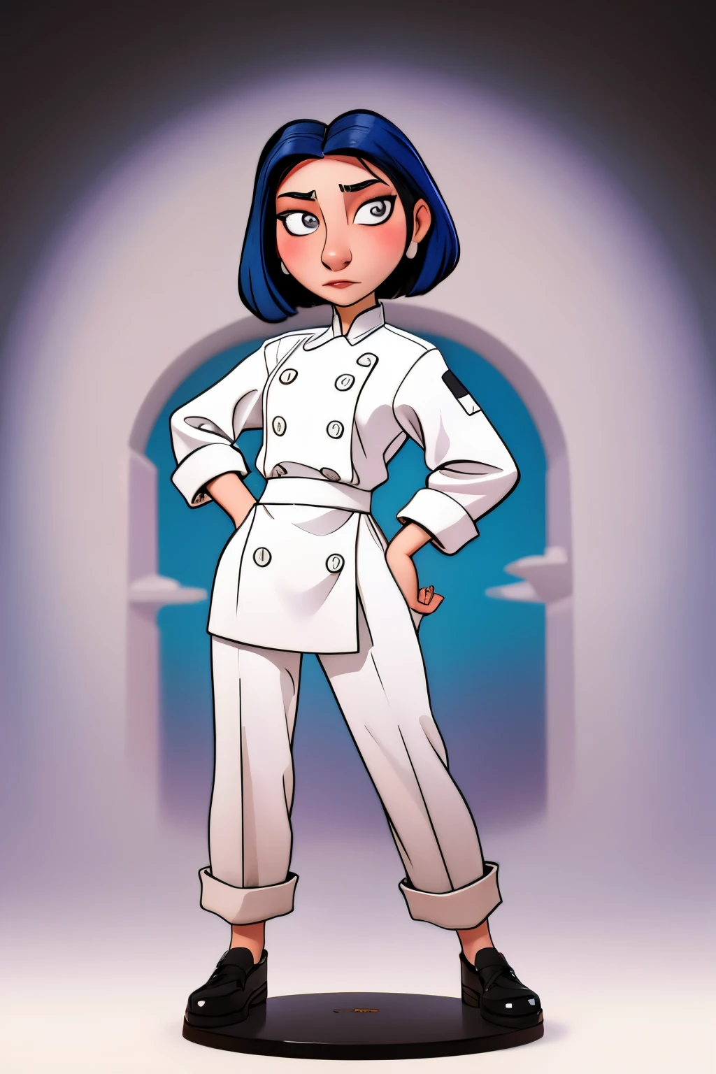 colettetatou , Femme ,  uniforme de chef,