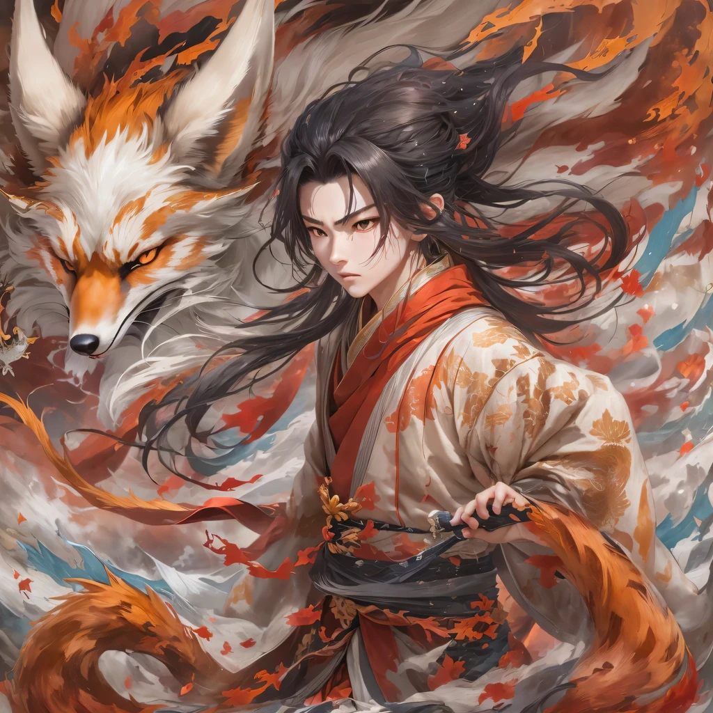 Nine-tailed fox 32k,red and white仙魔界, Chance encounter with Liu Hanshu, He saw his old self in him, Decided to accept him as a disciple, teach him how to protect himself, But because of the hidden star map, Phoenix and the Liu family、Jade Sword Sect builds relationships, Beginning with the death of Liu Hanshu, Qin Yu embarked on the road of confrontation with powerful enemies, work hard, make yourself stronger, Stick to your core path of justice, (nine-tailed fox)eyes full of anger,red and whitenine-tailed fox握緊了拳頭,dash forward,Give the opponent a fatal blow,full body lesbian,Full body nine-tailed fox male mage 32k(傑作canyon超HD)Phoenix(canyon)climb the streets, explosion scene(nine-tailed fox), (dragon), nine-tailed fox憤怒的戰鬥姿態, looking at the ground, batik linen headscarf, 中國red and white圖案長袖服裝, canyonred and whitenine-tailed fox(abstract acrylic splash:1.2)red and white(realistically:1.4),black hair,flour fluttering,rainbow background, high resolution, detail, RAW photos, Sharp Re, Nikon D850 film photo by Jefferies Lee 4 Kodak Portra 400 camera F1.6 guns, colorful, Ultra-realistic and vivid textures, dramatic lighting, Unreal Engine Art Station Trend, Sinest 800,red and white飄逸的霧氣,(((叢林canyon)))The injured line up in the street(OK)climb the streets,Movie Master Instant Image Quality(masterpiece,HD,Ultra high quality,32k) (linen batik scarf), fighting stance, looking at the ground, Linen bandana, 中國nine-tailed fox圖案長袖服裝, 早上的nine-tailed fox(Abstract gouache splash:1.2), dark clouds lightning background,sprinkling