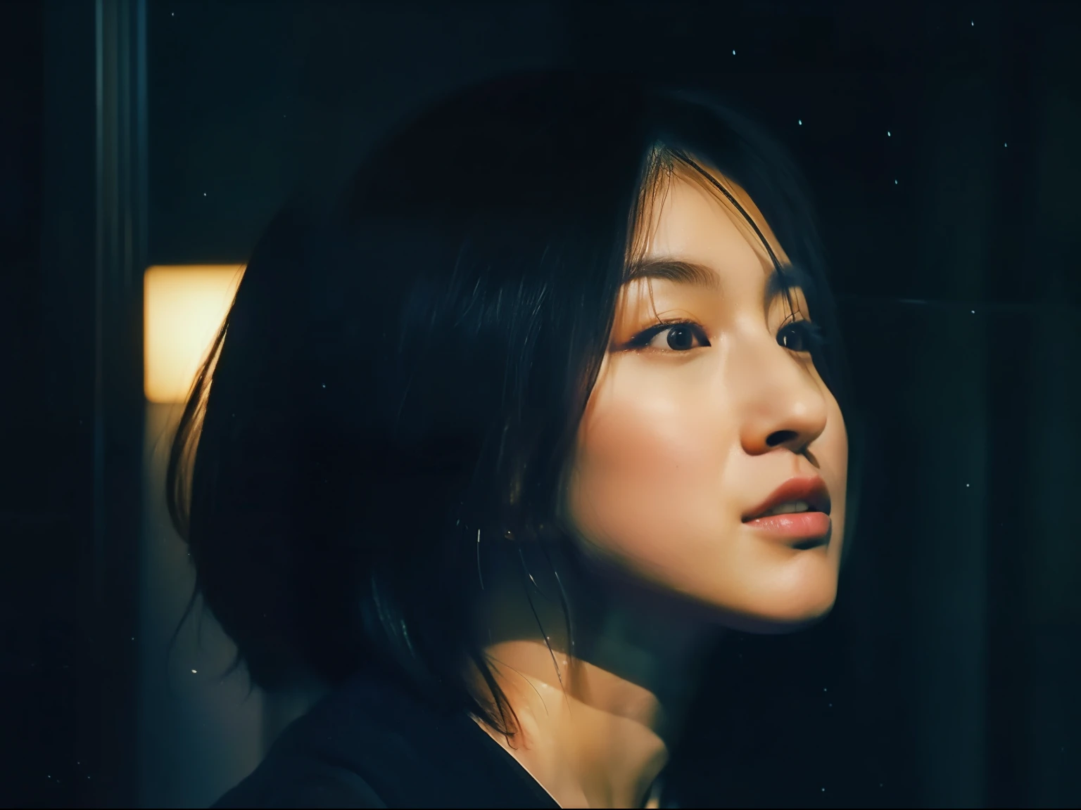 night drive、　 inaudible "I love you" lips　Close your ears and listen to what they think　Drowning Rain Highway