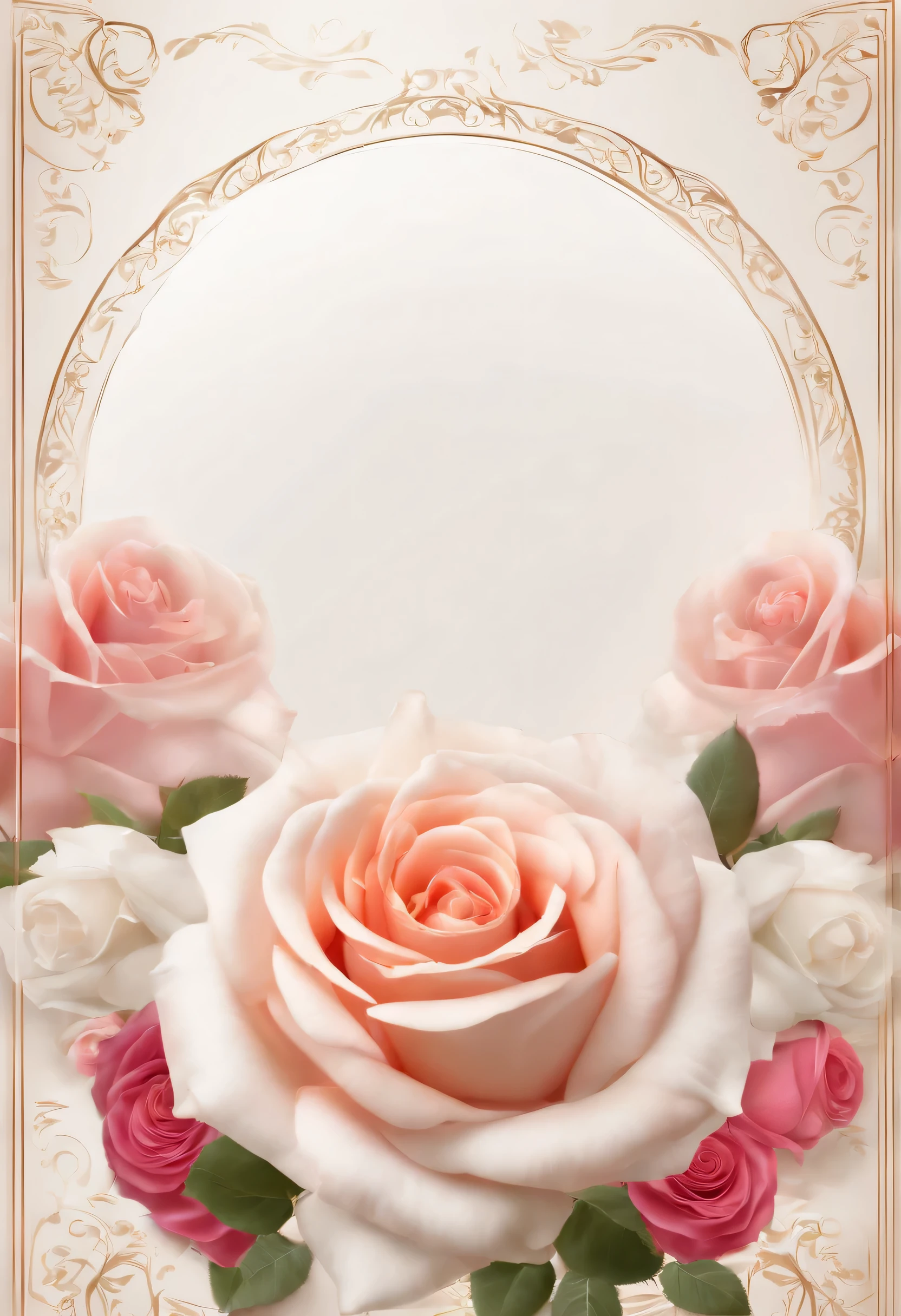 ROSE--white-background CIRCLE white BANNER CENTER