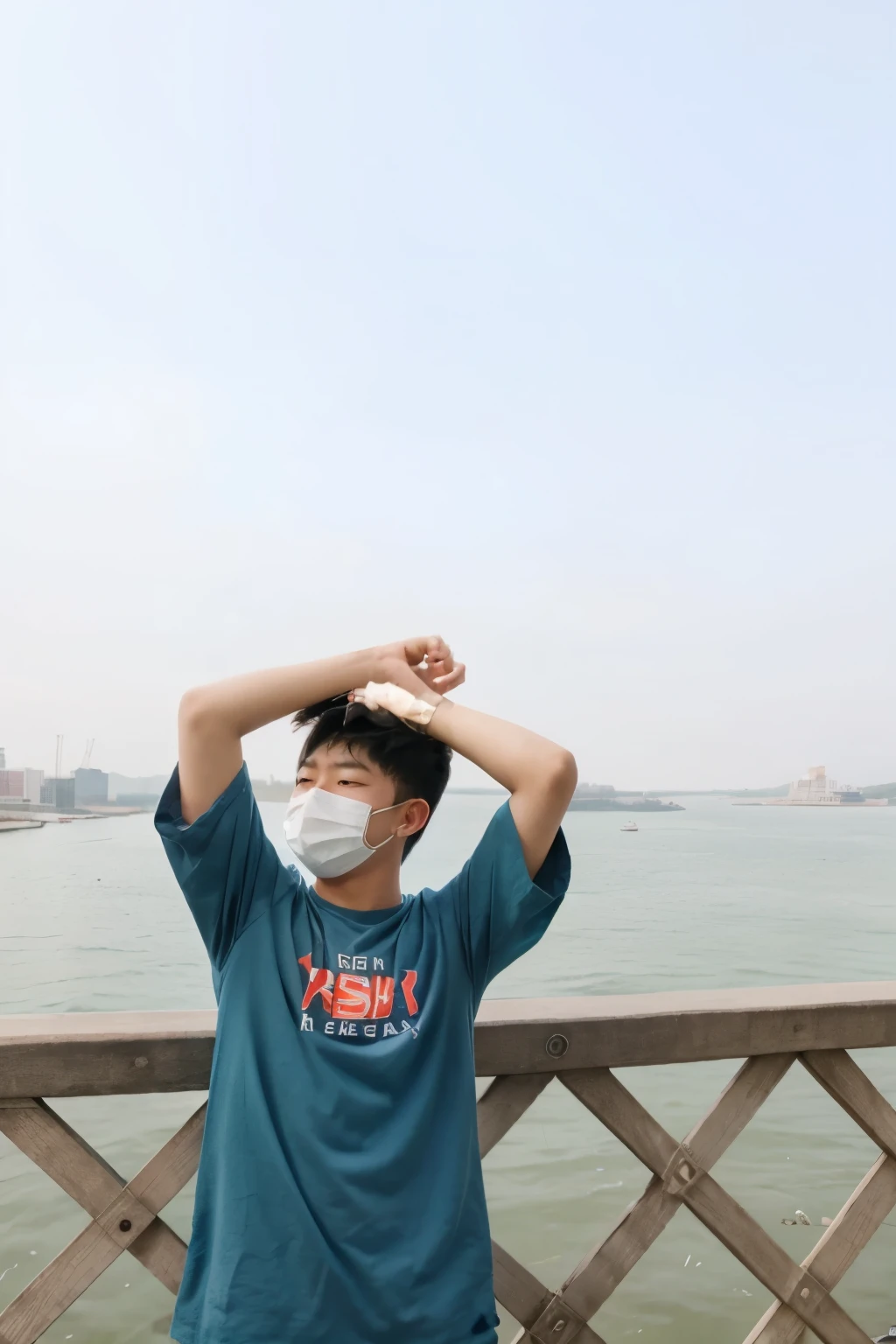 A cute Korean boy , professional bokeh lighting, originalistic, and cinematic, unity 8 ke wallpaper, extremely high retaild face with mask