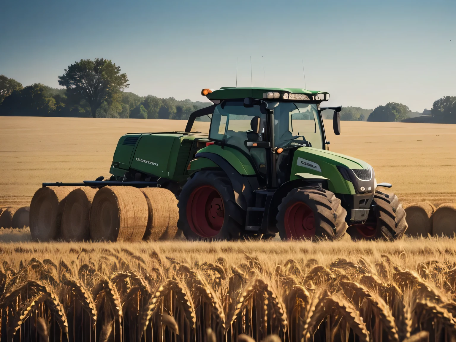 solidarity between farmer and baker on a wheat farm
