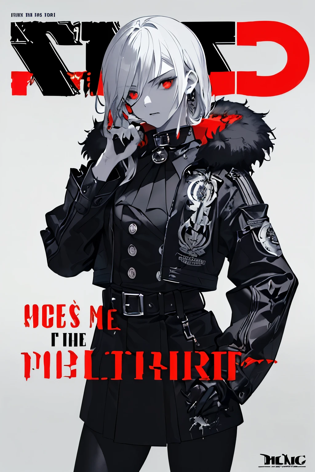 ((((dramatic))), (((Gritty))), (((intense))) film poster featuring a young Miss as the central character. She stands confidently in the center of the poster, wearing a fashionable and edgy full outfit, with a determined Express on her face. The background is dark and Gritty, with a sense of danger and intensity. The text is bold and striking的, with a catchy tagline that adds to the overall feeling of drama and excitement. The color palette is mainly dark with splashes of Energetic colors, giving the poster a Dynamic and visually striking appearance,vertical painting
(Magazine:1.3), (cover-style:1.3), Fashionable, Miss, Energetic, full outfit, pose, front, rich and colorful, Dynamic, background, element, confident, Express, Keep, statement, Accessories, majestic, coiled, About, touch, Scenes, text, cover, bold, striking的, title, fashionable, font, catchy, title, bigger, striking, modern, trend, focus, Fashion,