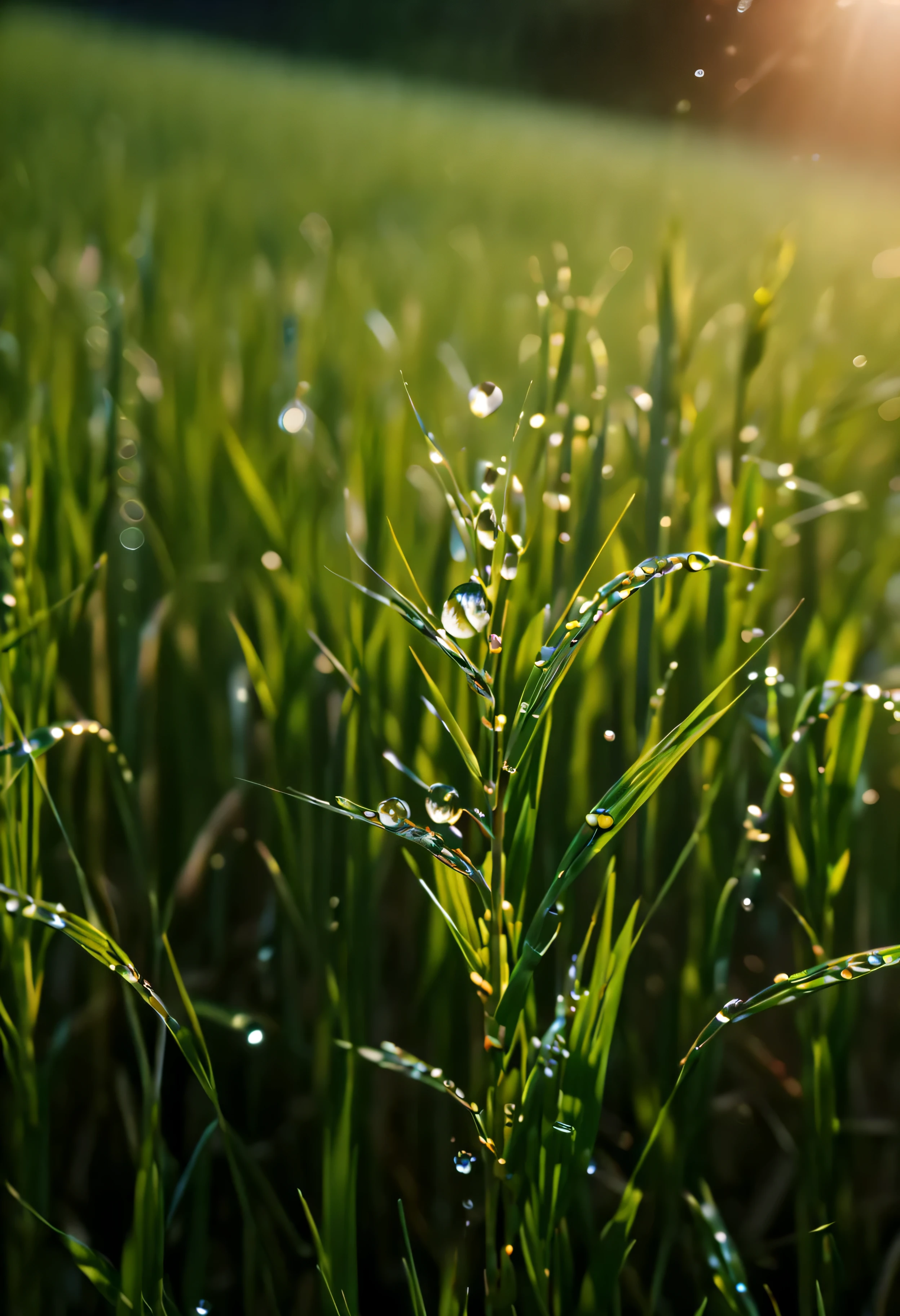 ((Masterpiece in maximum 16K resolution):1.6),((soft_color_photograpy:)1.5), ((Ultra-Detailed):1.4),((Movie-like still images and dynamic angles):1.3),| (Macro shot cinematic photo of a ripe rice paddy grain), (macro lens), (pollen), (dewdrops), (shimmer), (visual experience) ,(Realism), (Realistic),award-winning graphics, dark shot, film grain, extremely detailed, Digital Art, rtx, Unreal Engine, scene concept anti glare effect, All captured with sharp focus.