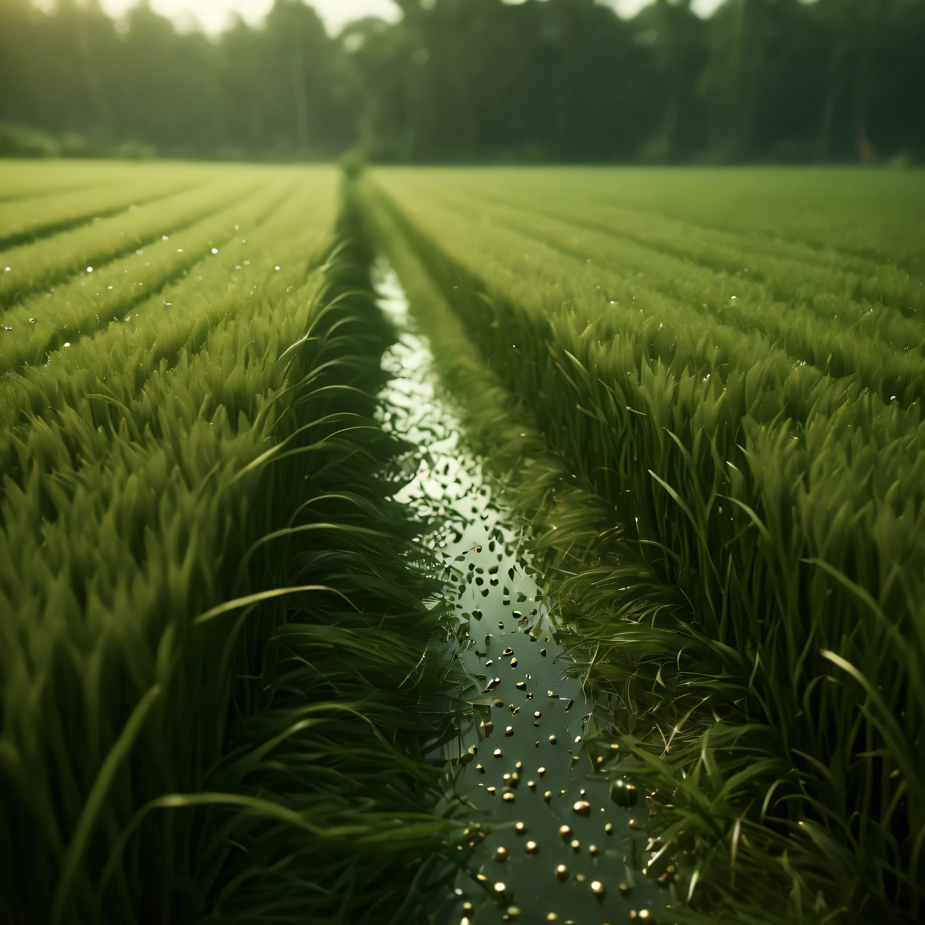 ((Masterpiece in maximum 16K resolution):1.6),((soft_color_photograpy:)1.5), ((Ultra-Detailed):1.4),((Movie-like still images and dynamic angles):1.3),| (Macro shot cinematic photo of a ripe rice paddy grain), (macro lens), (pollen), (dewdrops), (shimmer), (visual experience) ,(Realism), (Realistic),award-winning graphics, dark shot, film grain, extremely detailed, Digital Art, rtx, Unreal Engine, scene concept anti glare effect, All captured with sharp focus.