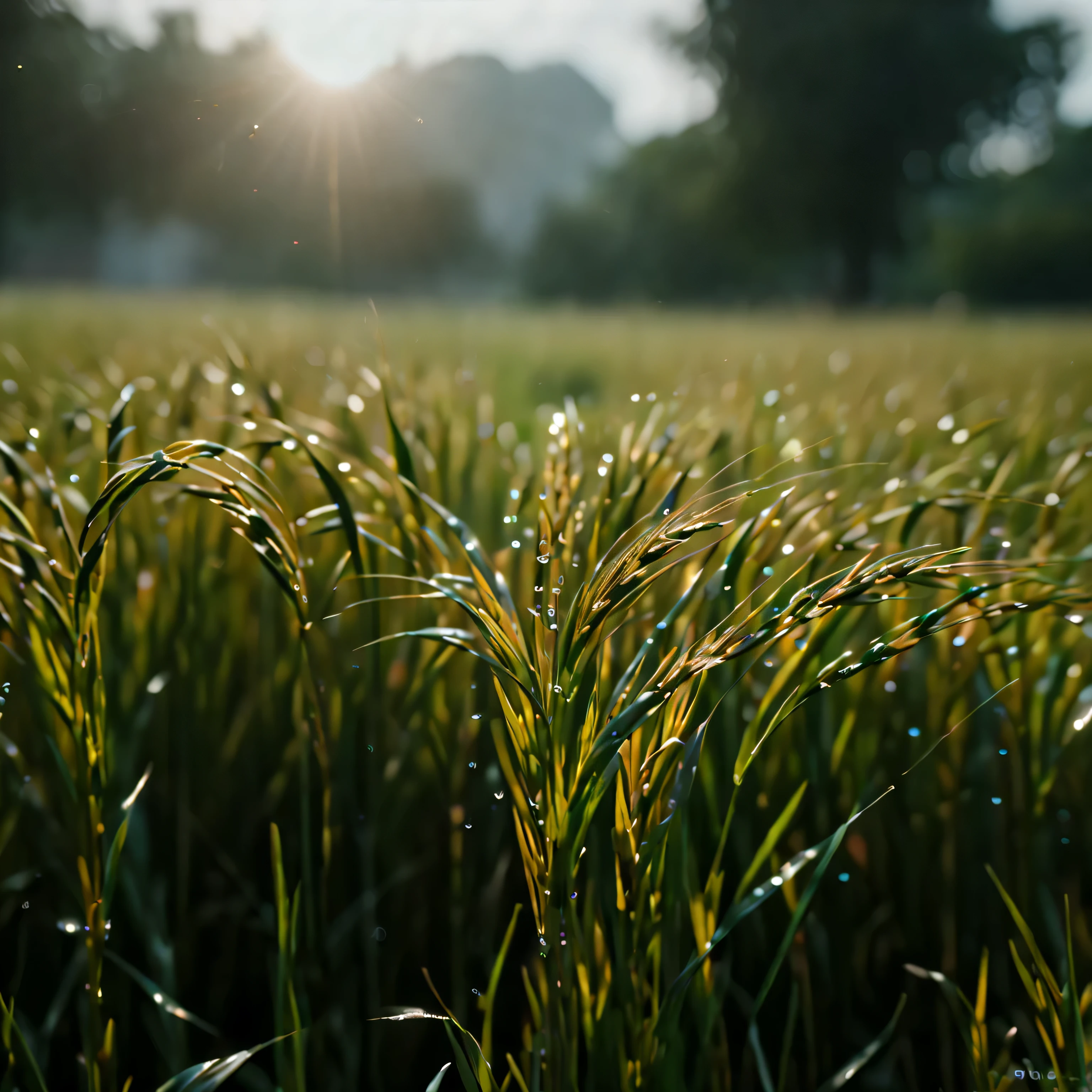((Masterpiece in maximum 16K resolution):1.6),((soft_color_photograpy:)1.5), ((Ultra-Detailed):1.4),((Movie-like still images and dynamic angles):1.3),| (Macro shot cinematic photo of a ripe rice paddy grain), (macro lens), (pollen), (dewdrops), (shimmer), (visual experience) ,(Realism), (Realistic),award-winning graphics, dark shot, film grain, extremely detailed, Digital Art, rtx, Unreal Engine, scene concept anti glare effect, All captured with sharp focus.