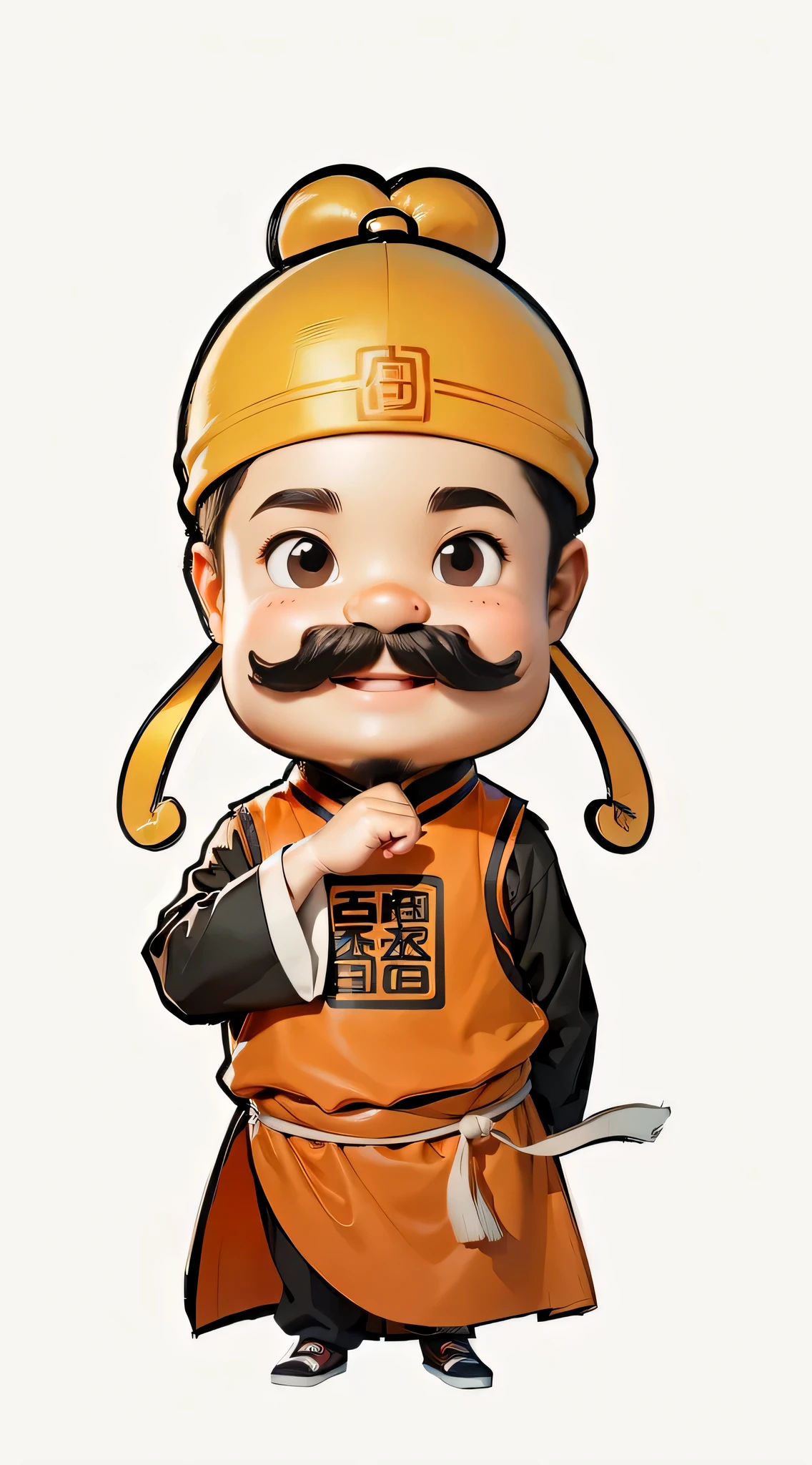 baby face with mustache,smiling,nature,Real 3D,Smooth and delicate skin,