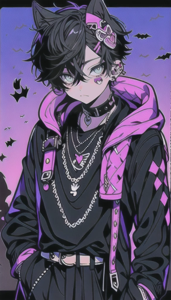 Skull and crossbones anime girl holding a skull, Cute art style, Anime Style, bubble goth, Pastel Goth, Anime Styled, Anime art style, emo anime girl, Anime Style 4 k, Anime Style illustration, Anime Style artwork, Anime Moe Art Style, high quality Anime art style, Goth Girl, cute Anime Style, Anime art style, Anime Style art