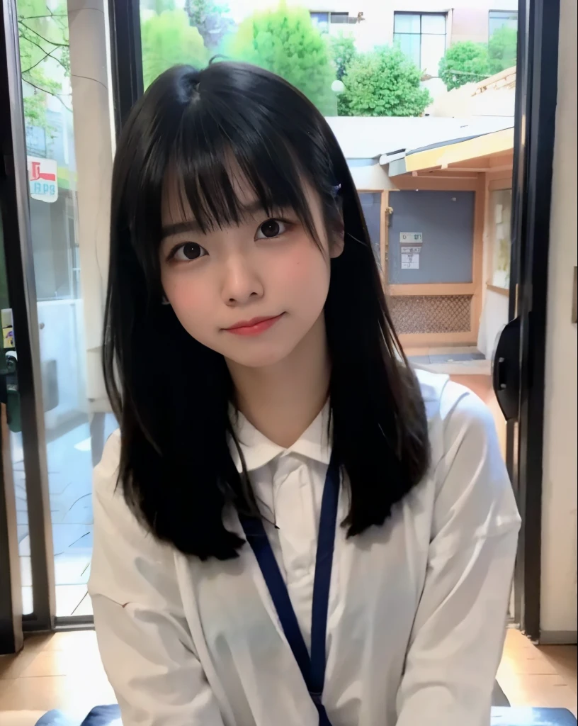 16 year old student、baby face、Childish、、huge tit、random pose、highest quality、超A high resolution、Photoreal、1 girl、huge breasts:1.2、transparent swimwear、black hair、long hair、micro bikini、全naked、naked、View from the front、small nose、The face of a high school student、spread your legs、