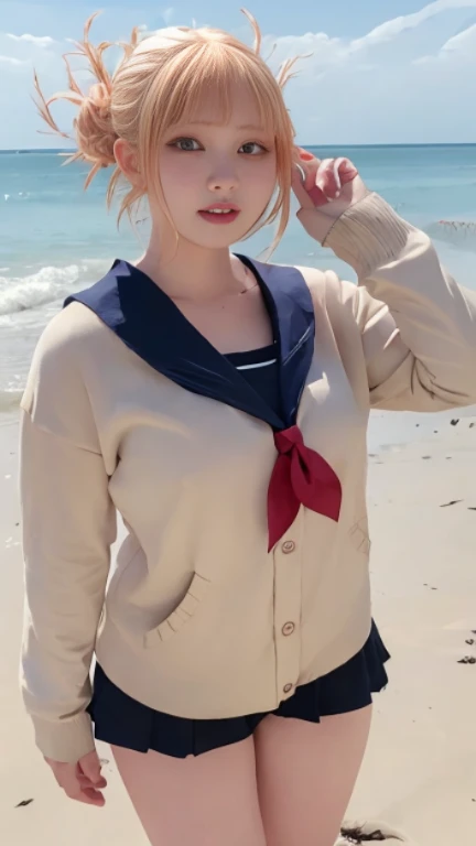 Gravure idol,beach,masterpiece,blonde,19 years old,woman
