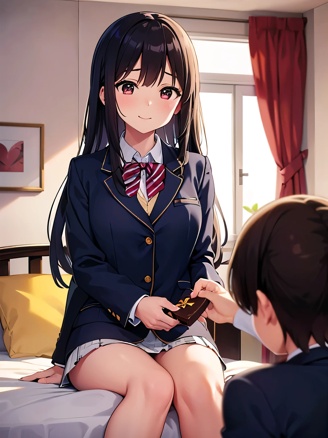 (Super detailed,Detailed face,Fine grain,Detailed skin,Shiny skin:1.2),詳細なbackground,(8K, Highest quality, RAW Photos),(masterpiece:1.4),(High resolution:1.4),Browsing Caution,
(One man and one woman,Have sex:1.2),Hug from behind,Are standing,1 nogizaka girl,Black Hair,short hair, Straight hair,(school uniform:1.4),smile,Lift the chest,Half-undressed,Accentuate your breasts,
break,(Medium chest:1.4),Library_background,Modern interior,Libraryrary,Hair above the eyes,(One girl spreads her legs:1.2),
break,Hentai Reverse Interruption Congress(Sex positions),close your eyes, sleepy,Open your mouth,(Side view:1.2),