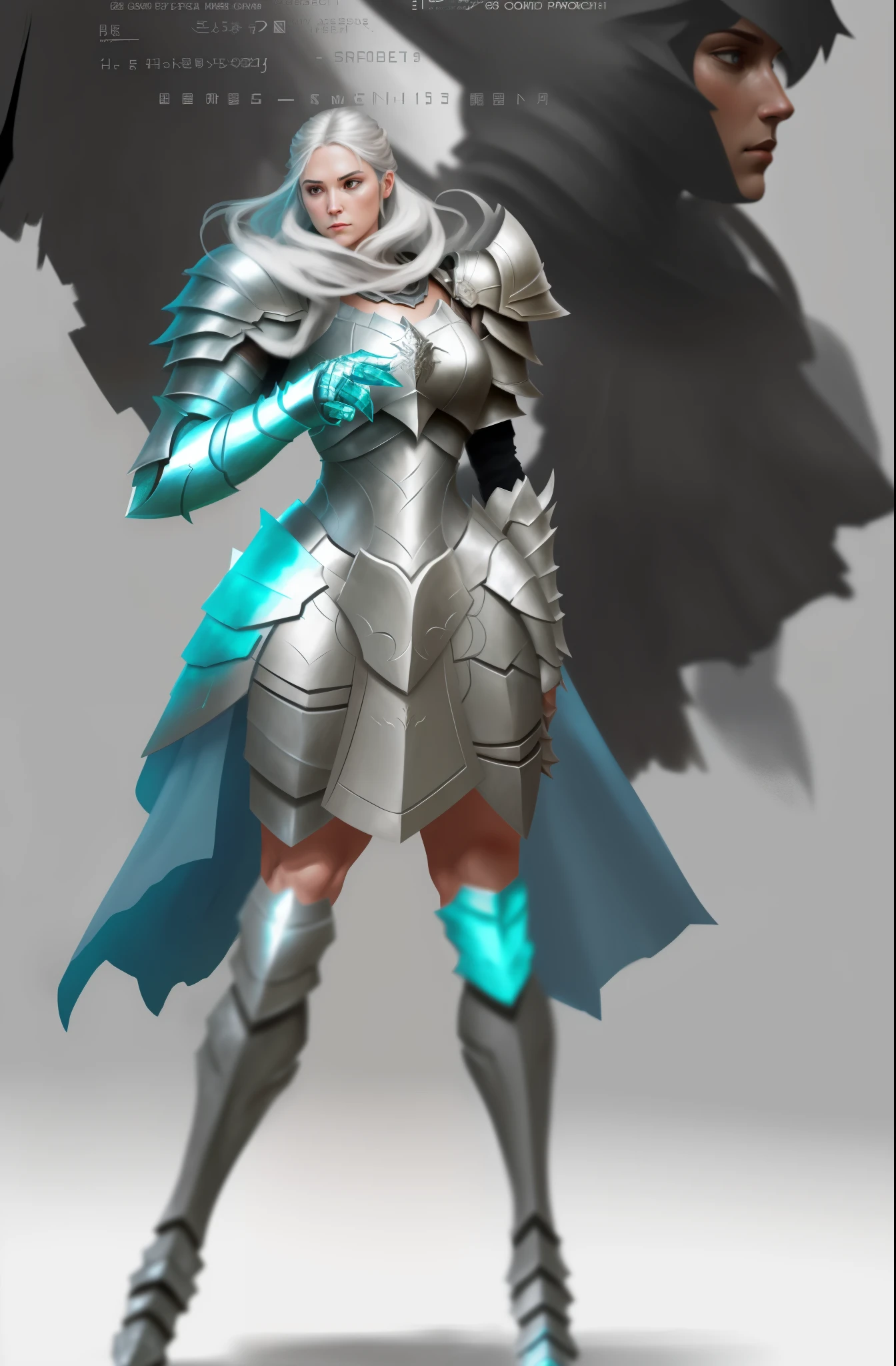 a close up of a drawing of a woman in armor, detailed full body concept, full body concept, detailed but rough, complex fantasy character, concept art of a warrior, armour merging with body, clear outfit design, concept armor, new costume concept design, character posing for concept art, full body character drawing, some curved armor, concept character, full body character concept
