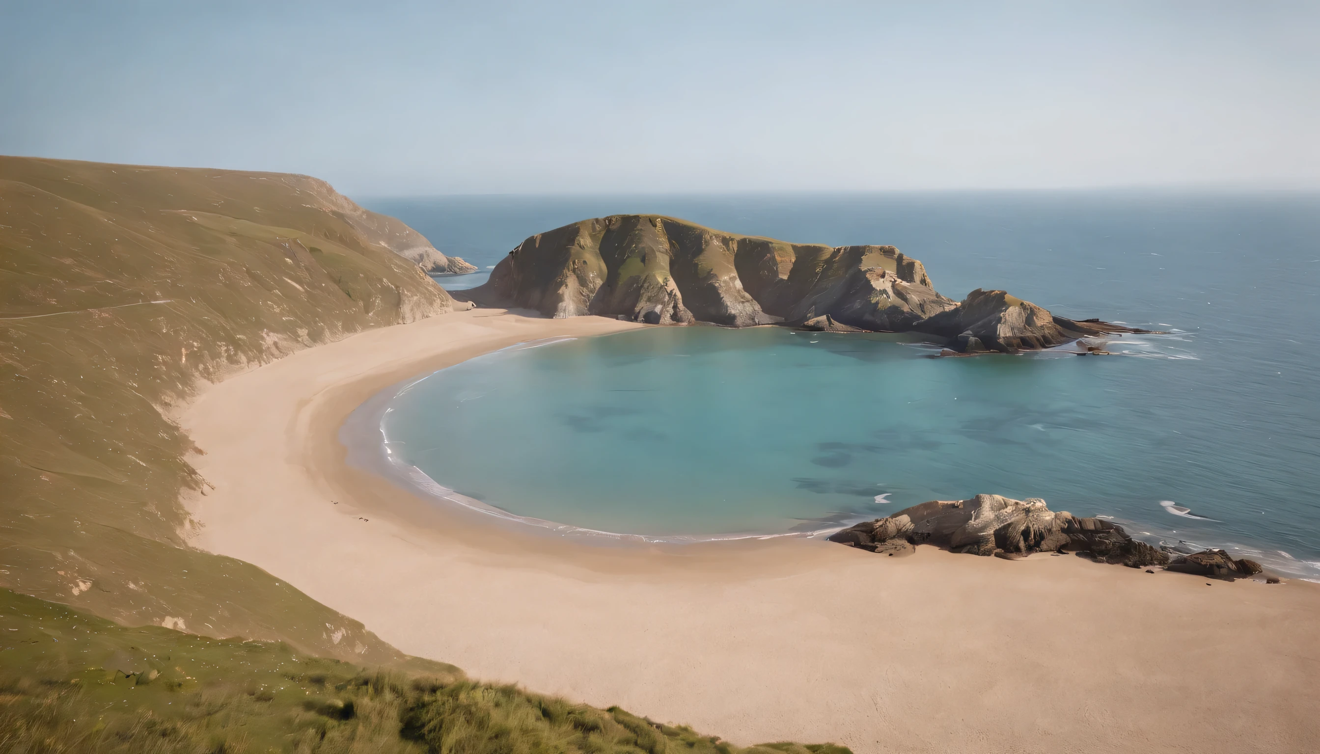 (Highly detailed CG Unity 8k wallpaper、masterpiece、highest quality、Super detailed)、(best lighting、best shadow、very delicate and beautiful)、highest quality、8k、Detailed facial depiction、masterpiece、highest quality、clear image quality、
Photos of the British coastline and beaches seen from the train window。