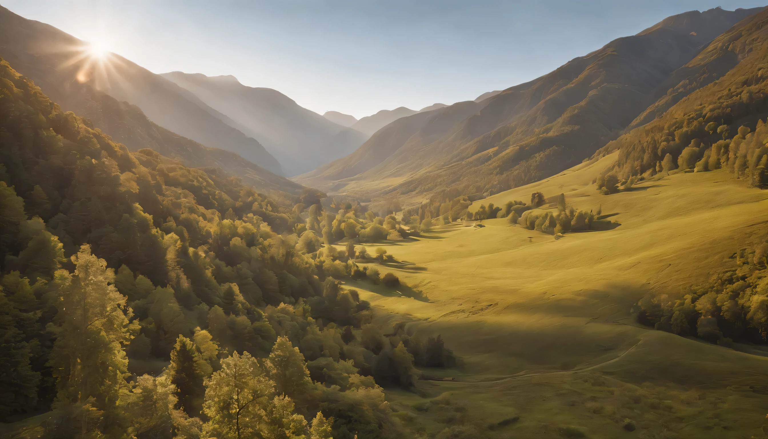 (Highly detailed CG Unity 8k wallpaper、masterpiece、highest quality、Super detailed)、(best lighting、best shadow、very delicate and beautiful)、highest quality、8k、Detailed facial depiction、masterpiece、highest quality、clear image quality、
mountains of wales々々A photo of the beautiful valley scenery taken from the train window.。