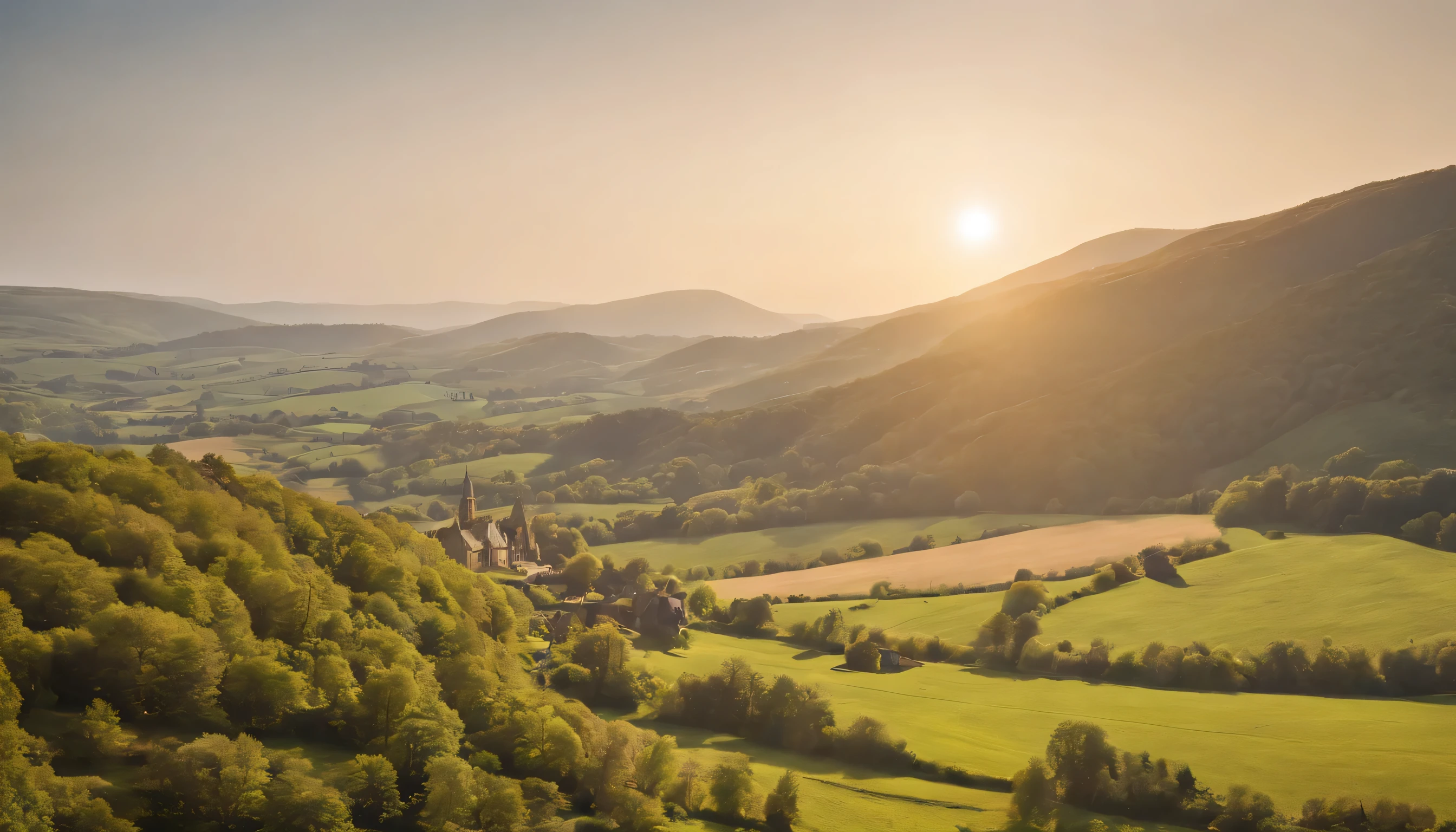 (Highly detailed CG Unity 8k wallpaper、masterpiece、highest quality、Super detailed)、(best lighting、best shadow、very delicate and beautiful)、highest quality、8k、Detailed facial depiction、masterpiece、highest quality、clear image quality、
Photo of a landscape with wind farms and solar panels in the UK seen from the train window。