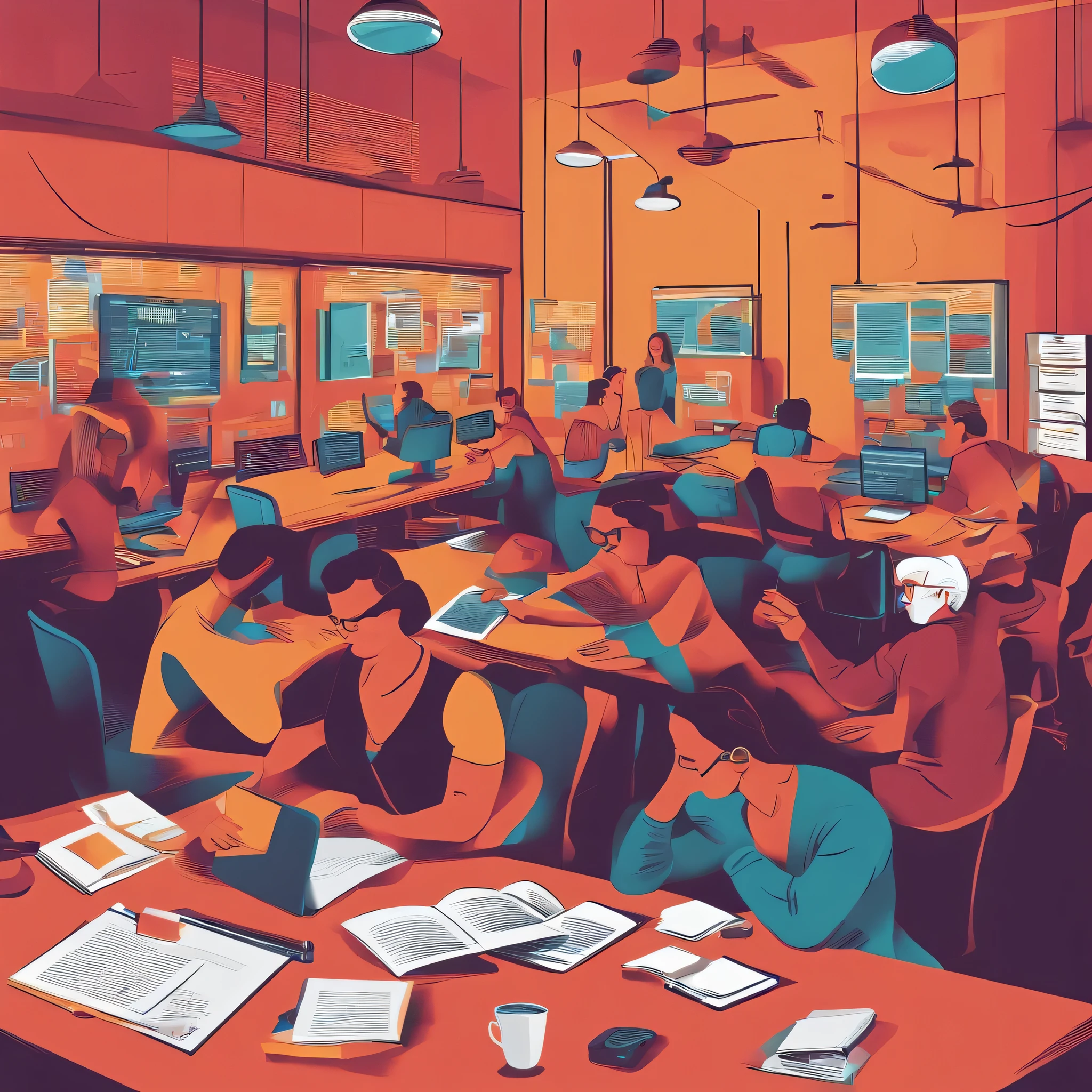 Image of a UX researcher and UX designers struggling for research
