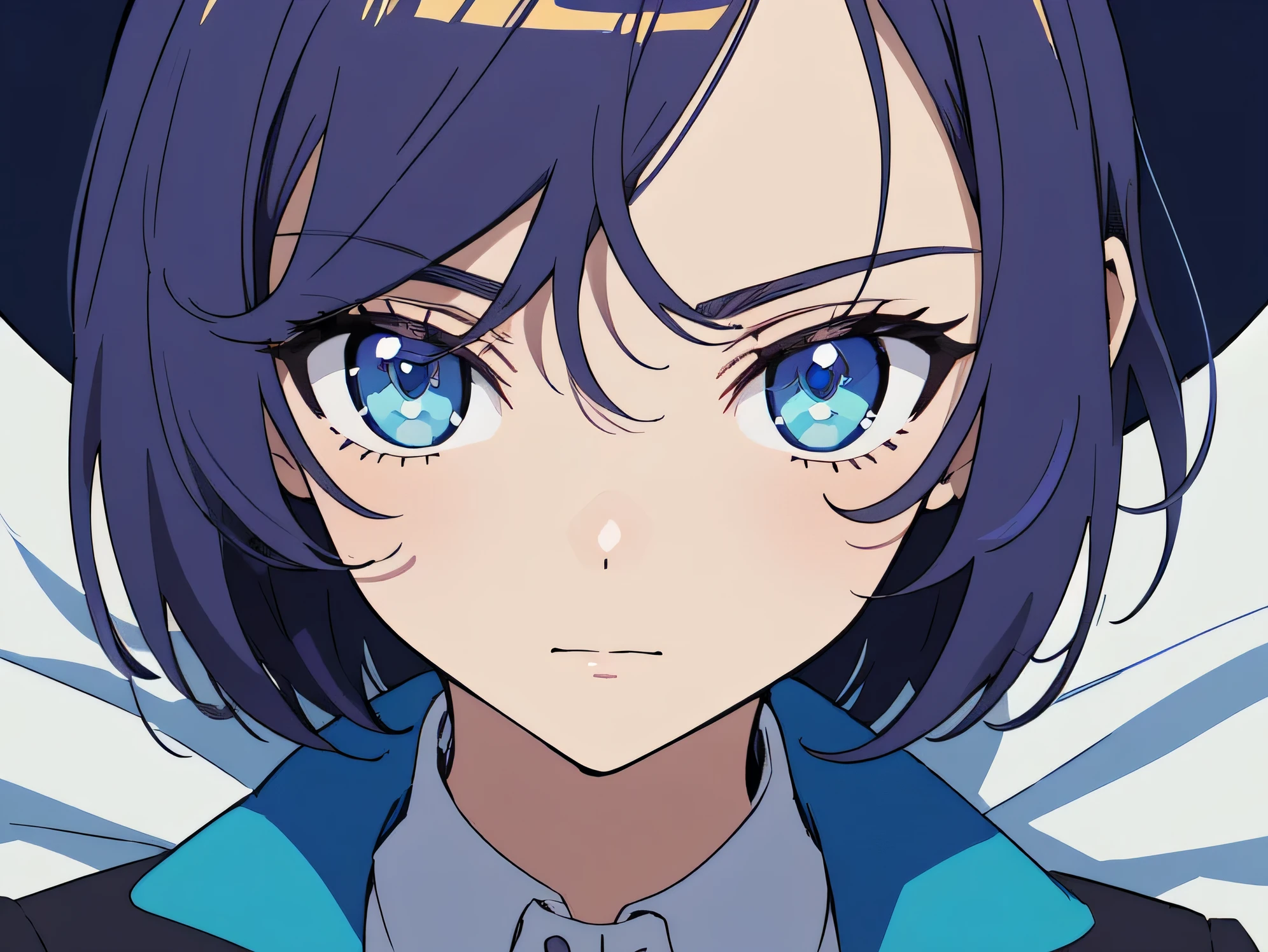 ((masterpiece、high quality、shining eyes、eye details))Professional close-up photo of young woman wrapped in colorful warm quilt, cel shading, bold outline, flat color, sharp shadow, graphic style, (Manga influence:1.3), beautiful line drawing, impressive visuals,comics、anime art