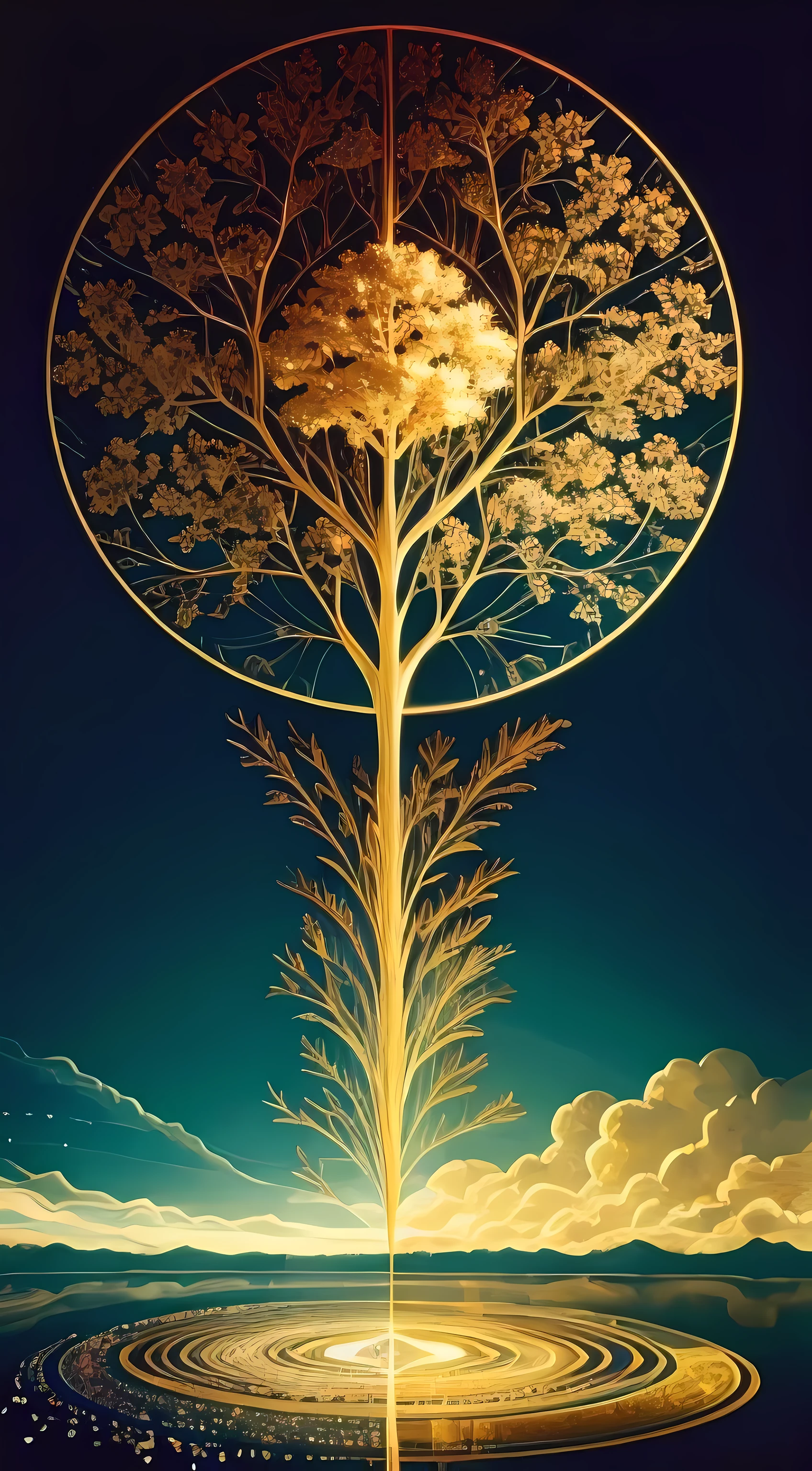 Beautiful symmetrical full body photo painted in oil with thick brushstrokes and wet paint, Fibonacci, golden ratio, melted wax, visible brushstrokes, surrounded by crystal spheres, 3D tessellation wireframe, neural graphic, neurons, tree of life, color, love, passion, oil on canvas, thick brushstrokes, insanely detailed, 8k uhd, masterpiece, artstation, surreal, background white.