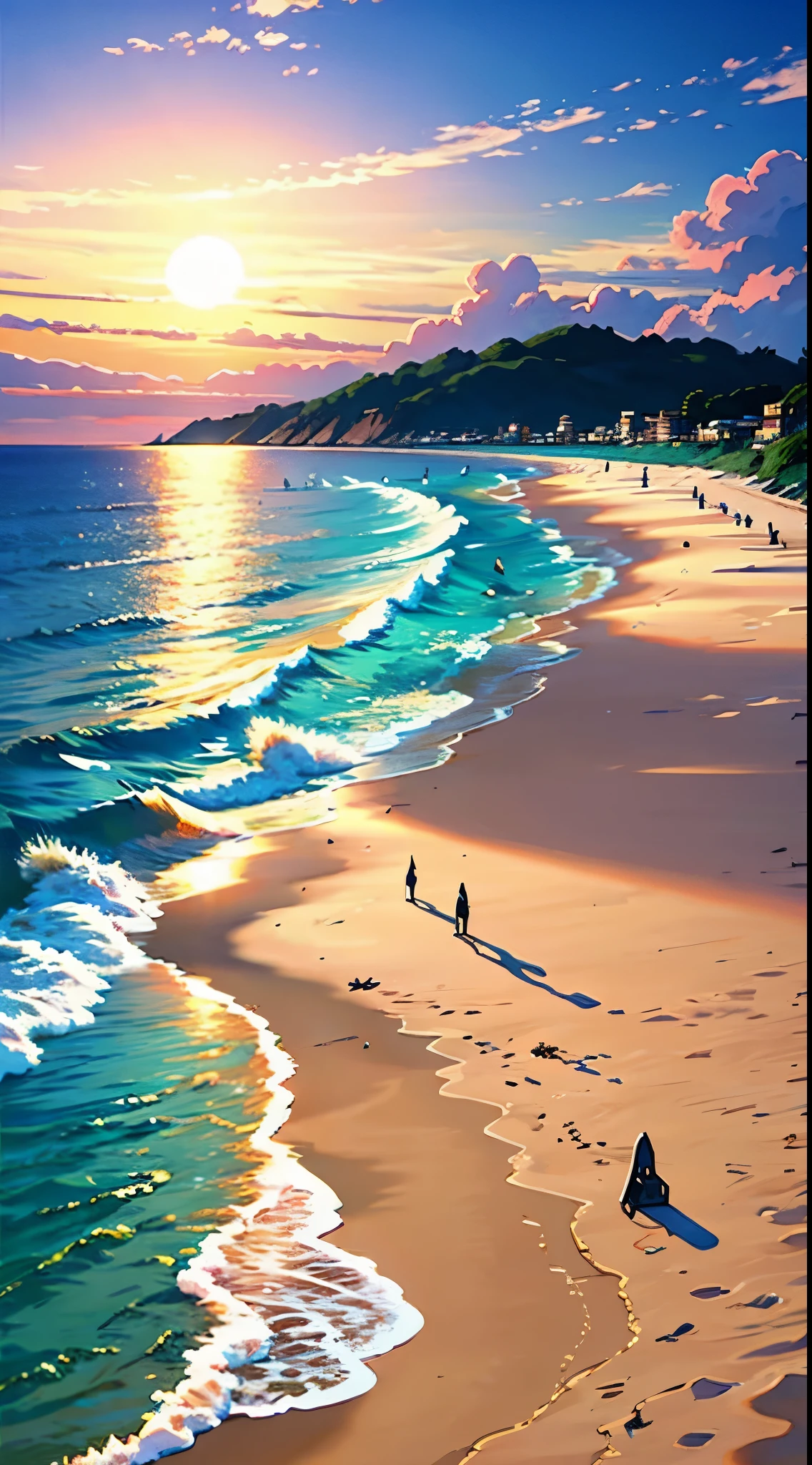 summer, sun, ocean, no people, beach--v6