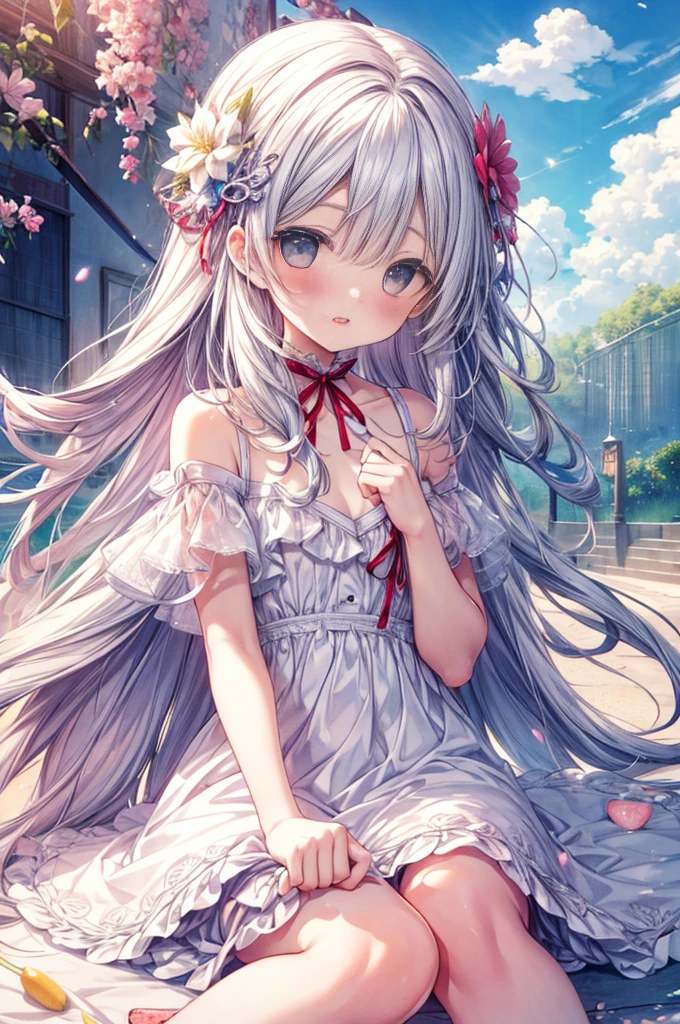 (ultra-intricate pupil in eyes, shiny eyes), long eyelashes, double eyelids, parted lips, kawaii, cute, ( flat chest), slender, (ultra delicate and beautiful skin), insanely detailed clothes, perfect anatomy, dynamic angle, BREAK (masterpiece, best quality), (ultra-detailed 8K), (perfect design), absurdres, highres, ((blush)), (super fine illustration), ((light blue long hair))), 10 years old, long hair ((blush)), masterpiece, best quality, (amazing, beautiful detailed eyes, blunt bangs), tareme,wide eye,high resolution, cute face, masterpiece, best quality, extremely detailed, anime, beautiful girl, solo, depth of field, masterpiece, puffy nipple(bered breast),
serve strawberries、Physical education sitting、 (PastelColors:1.3)、(Cute illustration:1.3)、(watercolor paiting:1.3)、、Detailed background、Smile with open mouth、close your eyes and laugh、Beautifully detailed、Moya、colourfull、marble、Particles of light、patterns、Double Layer Dress、Detailed drawing、Vibrant colors、striking contrast、intricate detailes、Delicate depiction、Luminescent、full body Esbian、Beautiful facial features、Brightly colored eyes、Wearing intricate and delicate ornaments、glowing aura、Radiant hair,Morning light、White and red motifs、Red ribbons、Strawberry wreath background、,Thick wool gown:0.8