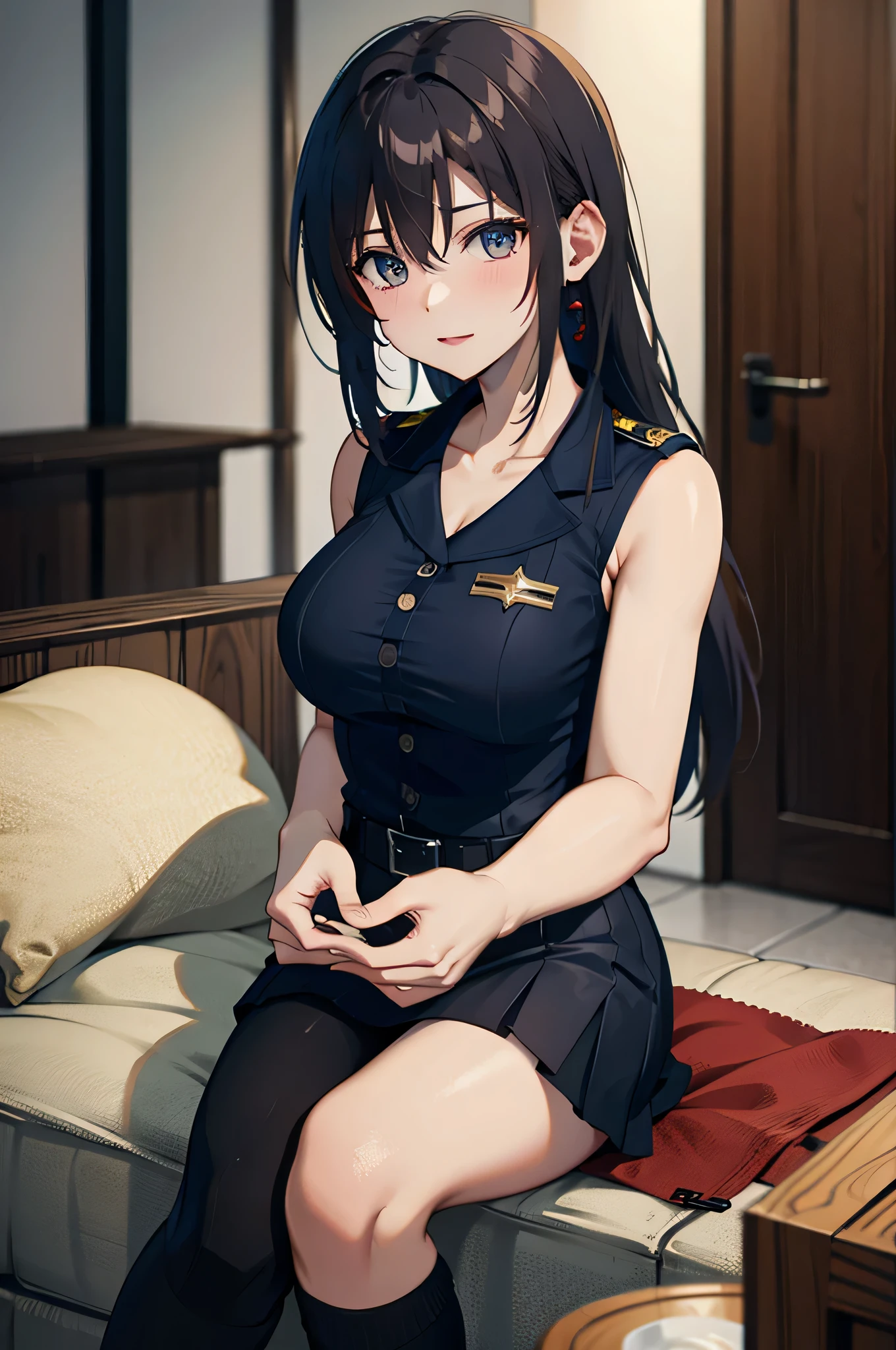 Police Officer A, military uniform, skirt, SheikZ